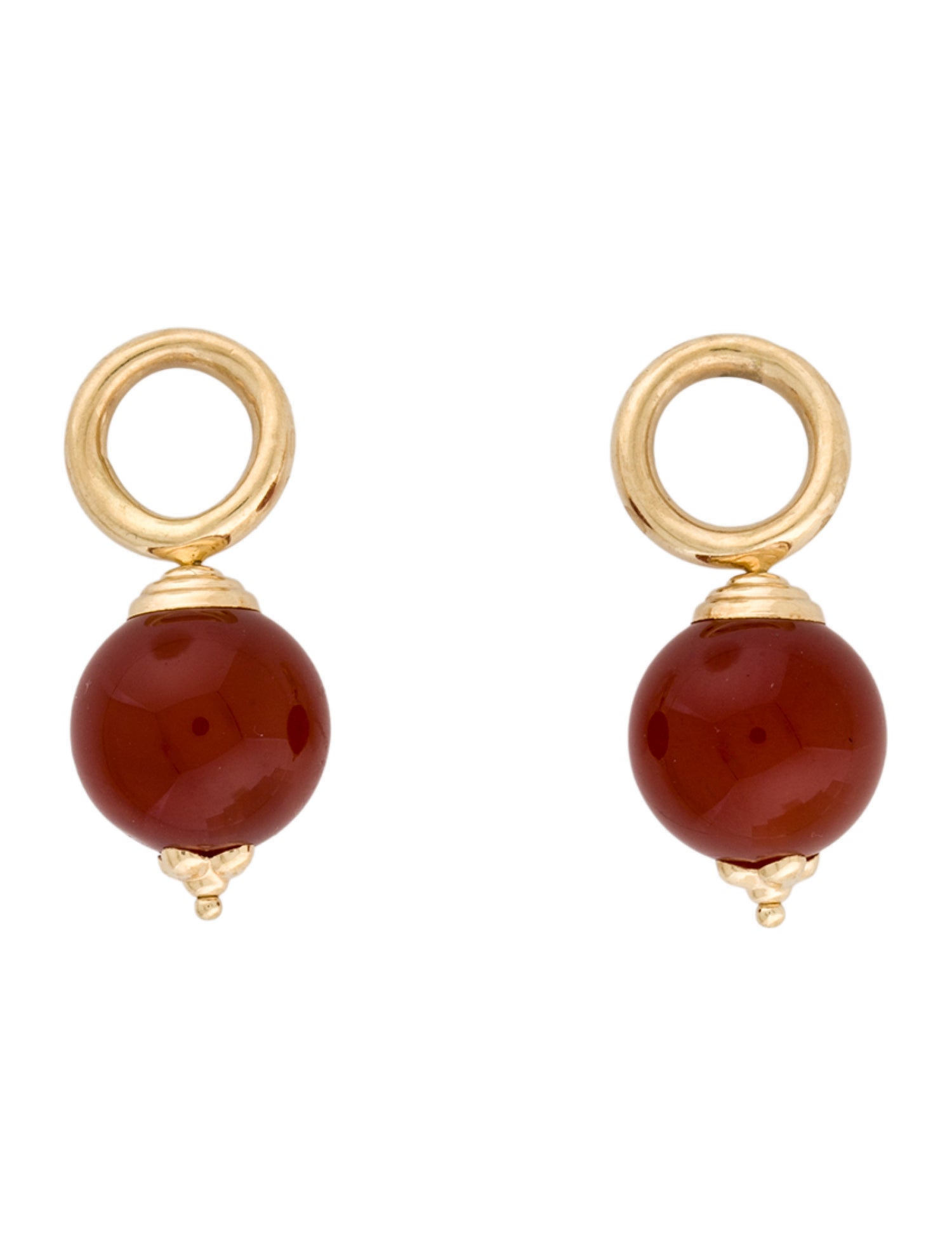 Earrings 14K Carnelian Earring Enhancers