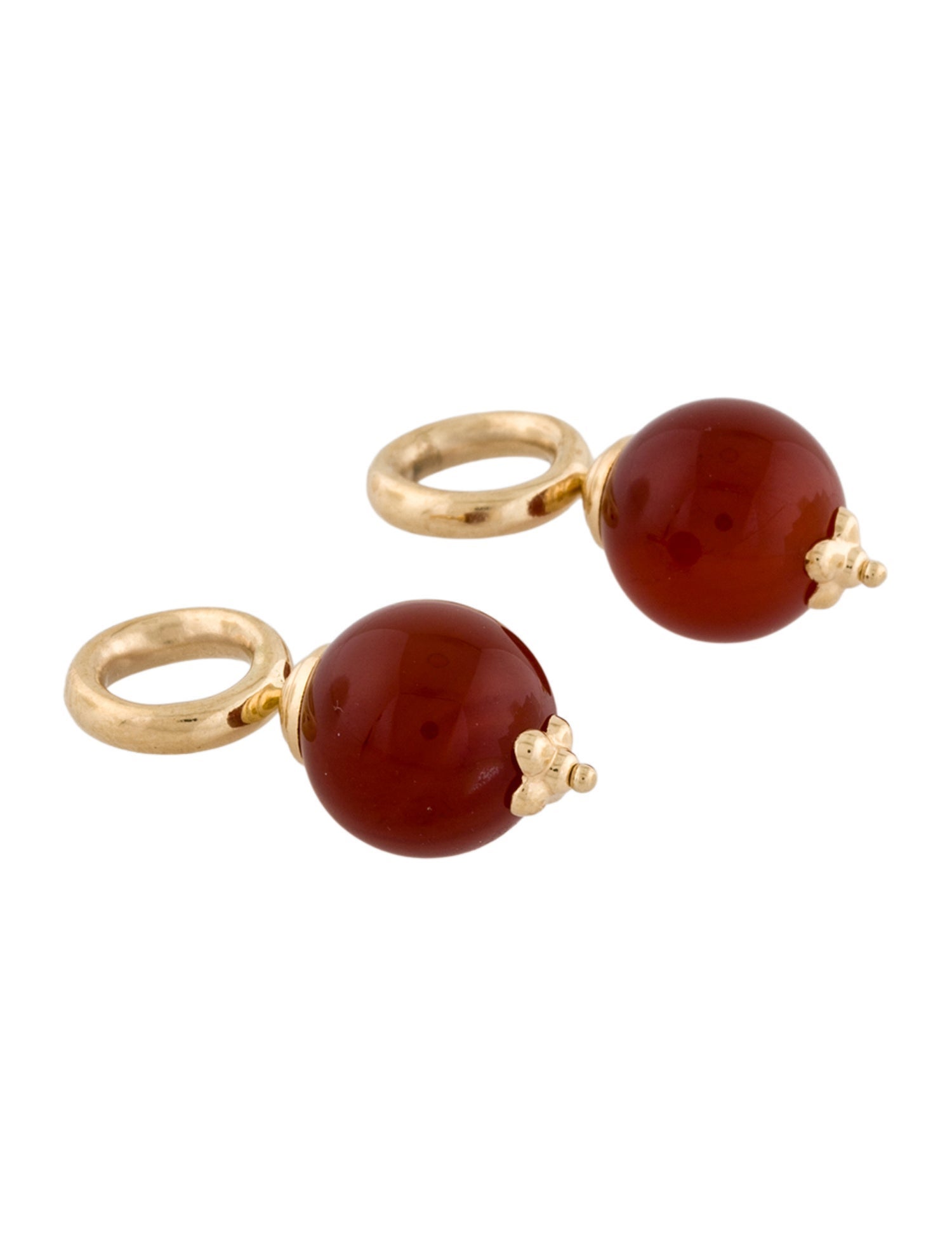 Earrings 14K Carnelian Earring Enhancers