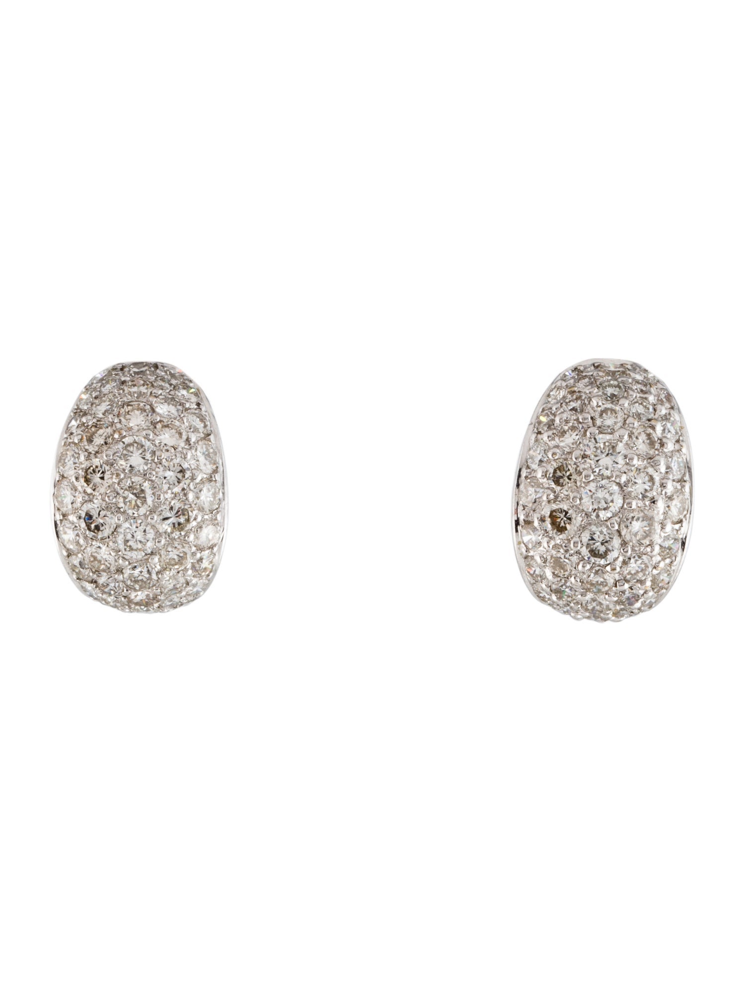 Earrings 18K 2.35ctw Diamond Earclips