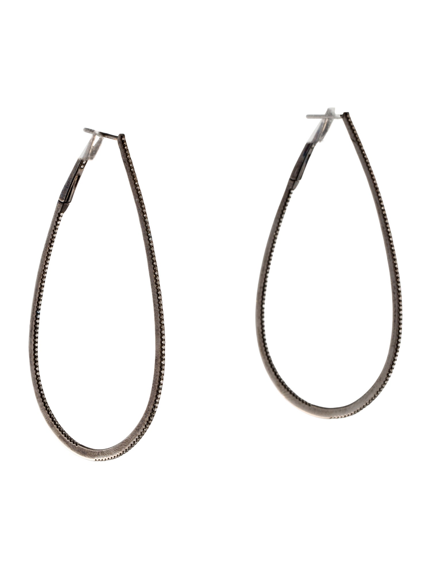 Earrings 18K Diamond Inside Out Drop