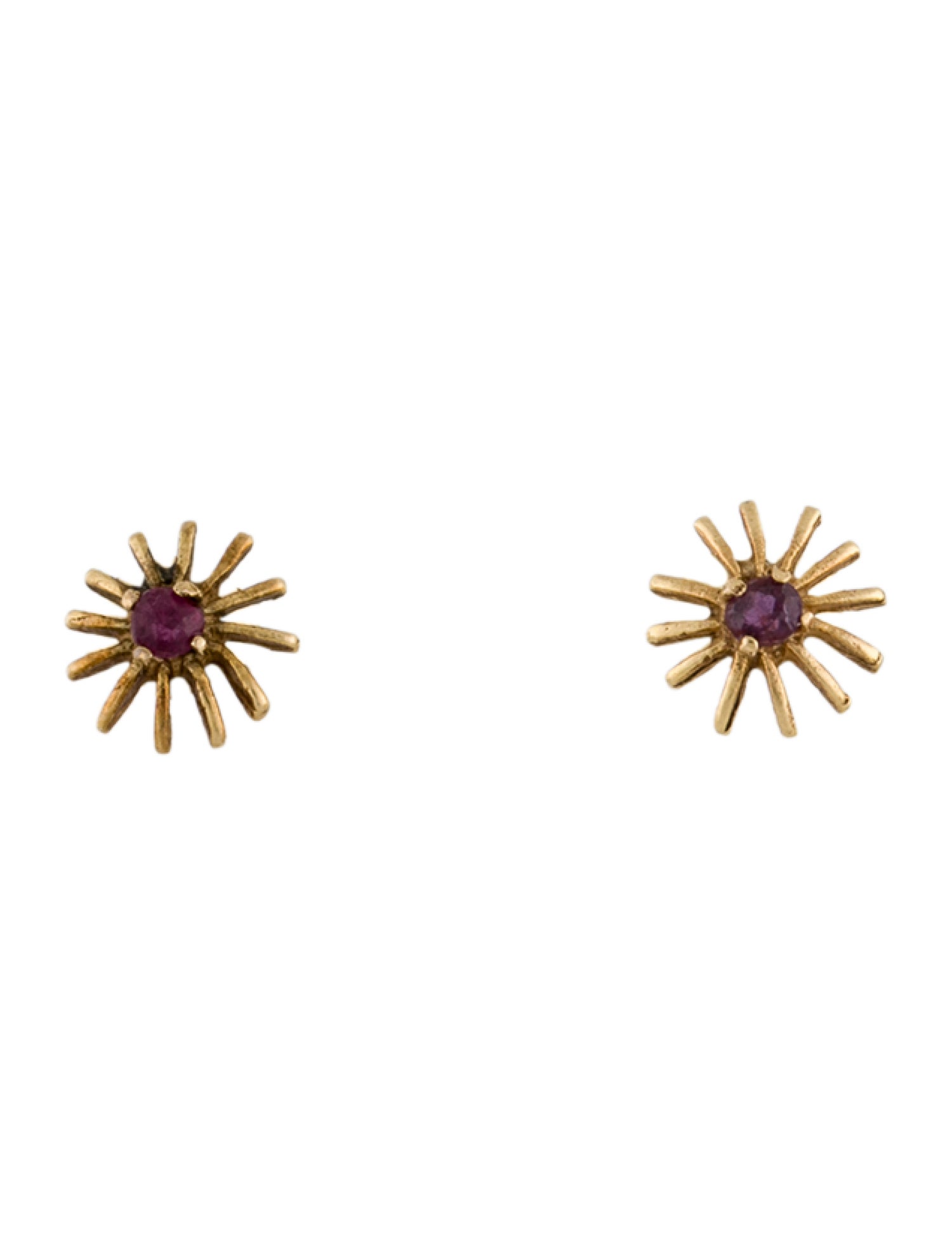 Earrings 14K Ruby Stud