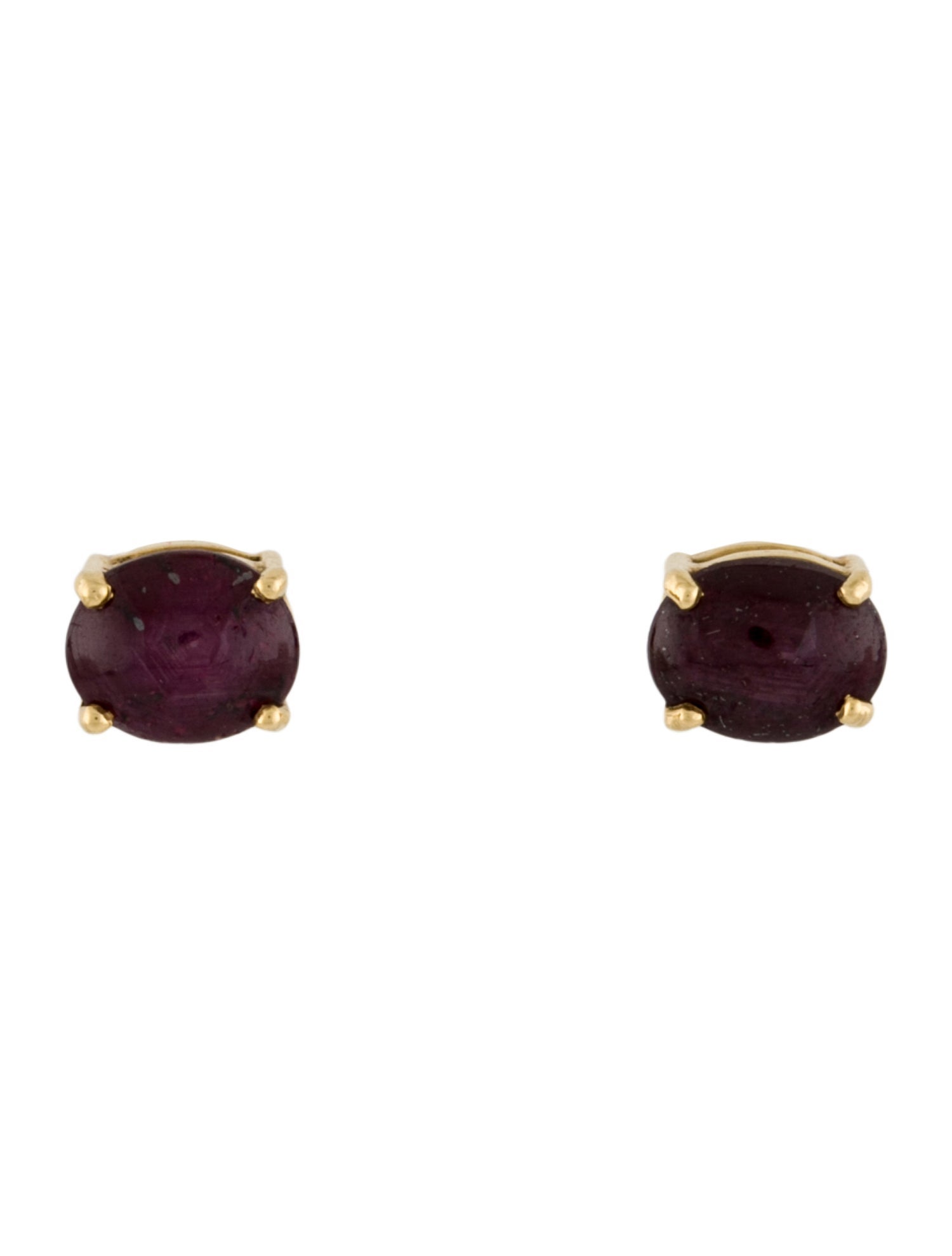 Earrings 18K Star Ruby Stud