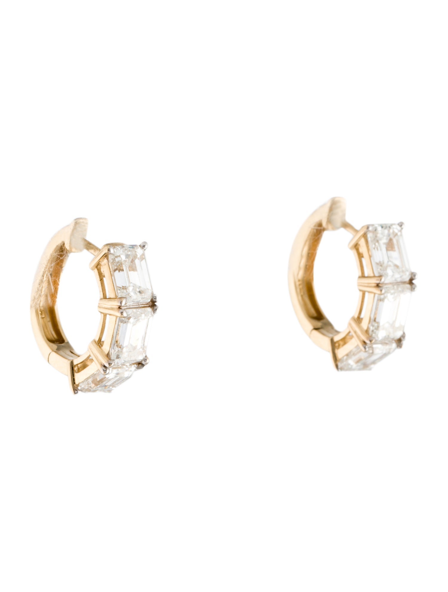 Earrings 14K 4.56ctw Lab-Grown Diamond Hoop