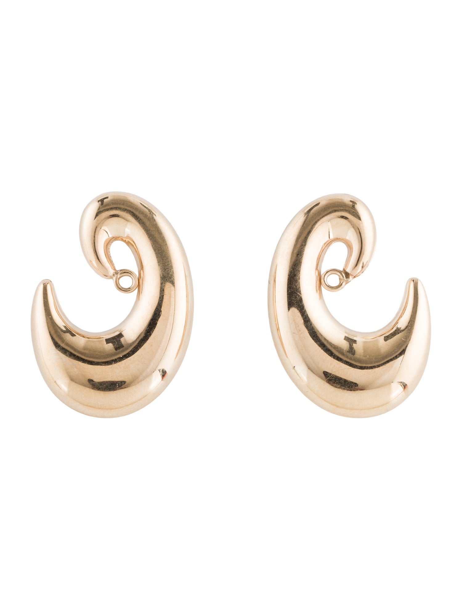 Earrings 14K Swirl Earring Enhancers
