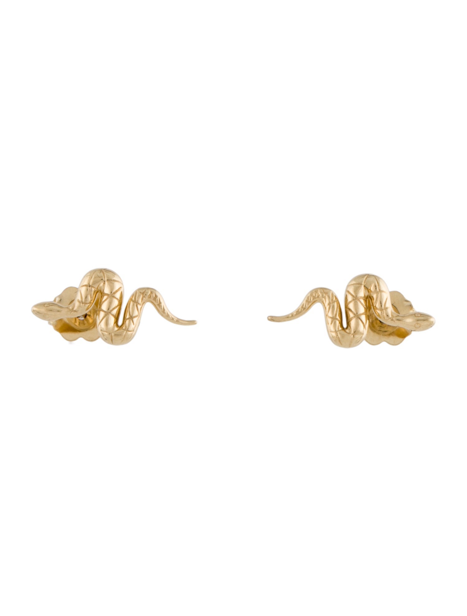 Earrings 14K Snake Stud