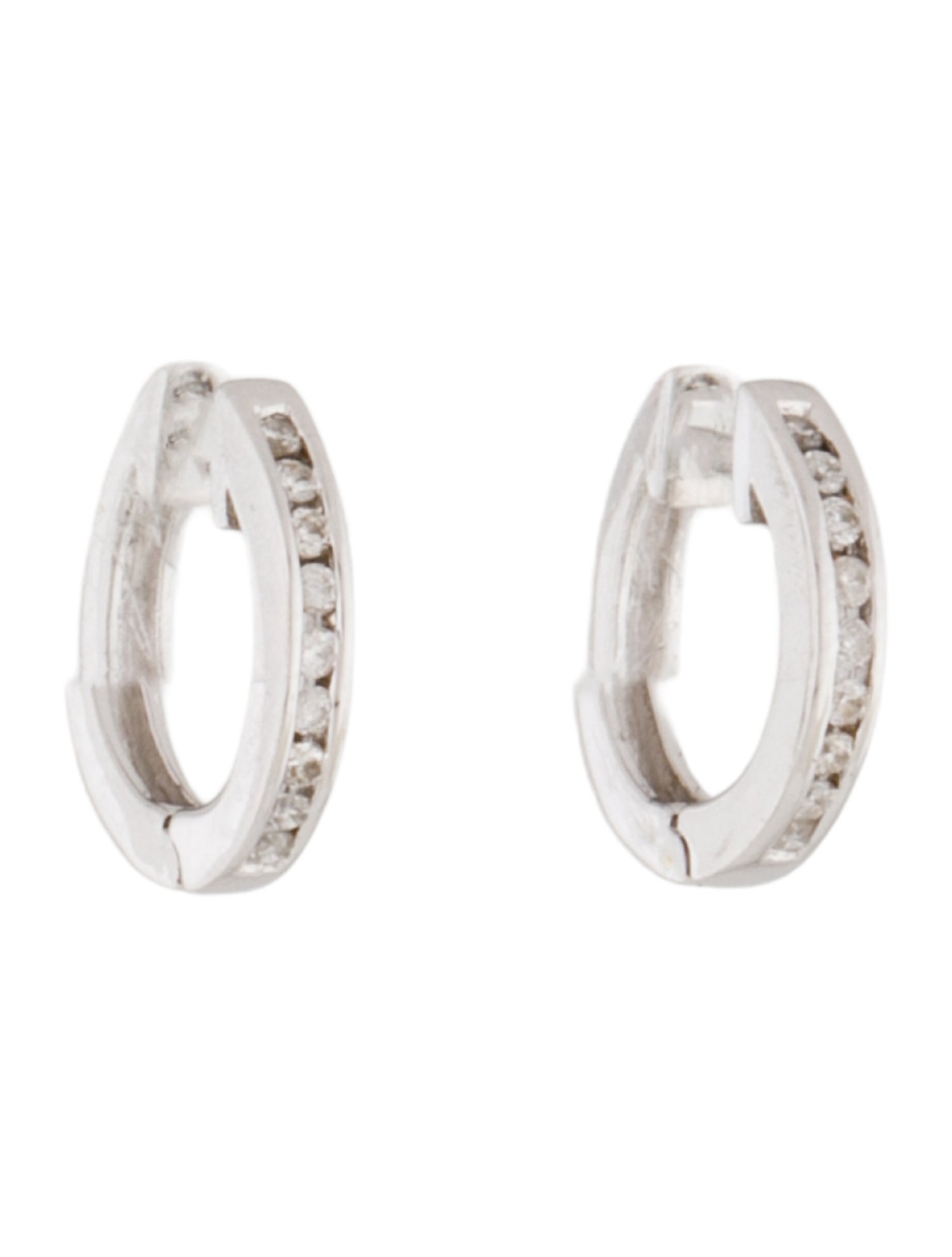 Earrings 18K Diamond Hoop