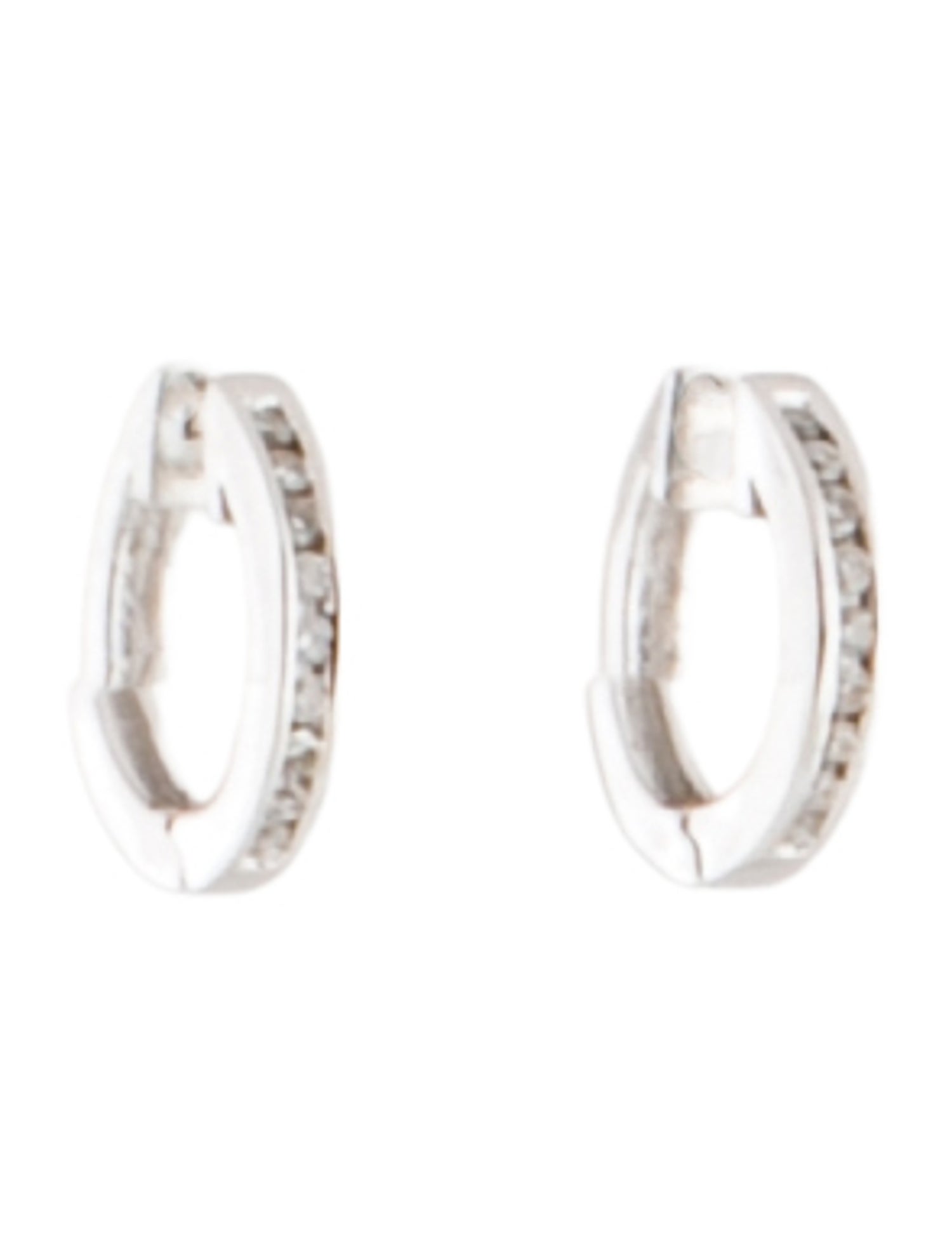 Earrings 18K Diamond Hoop
