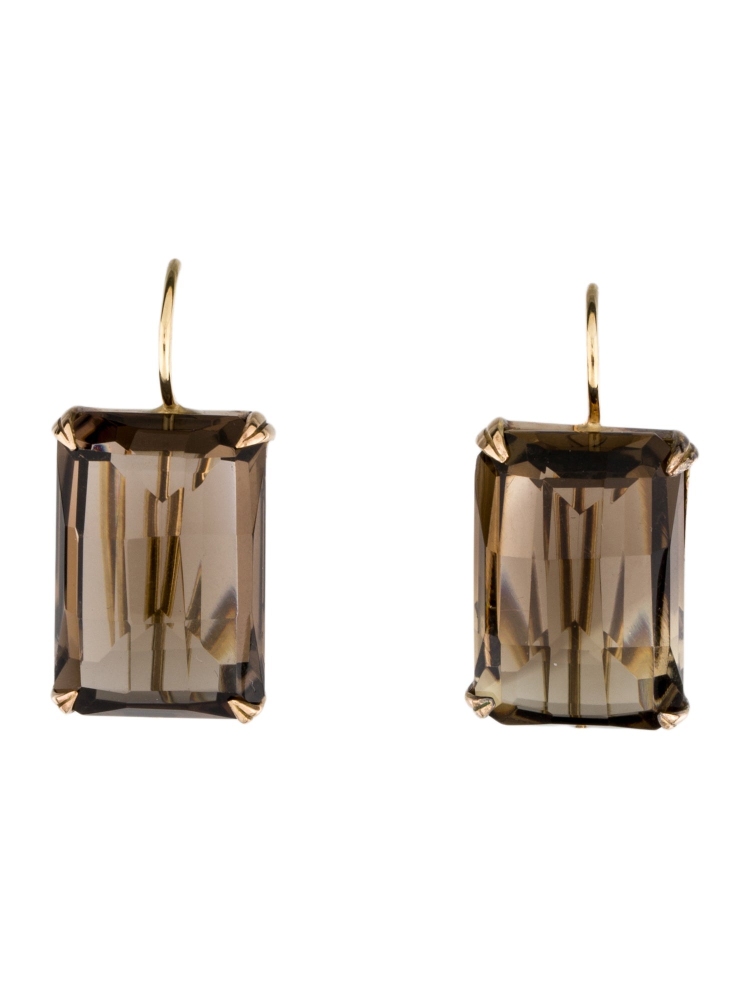 Earrings Smoky Quartz Drop Earrings