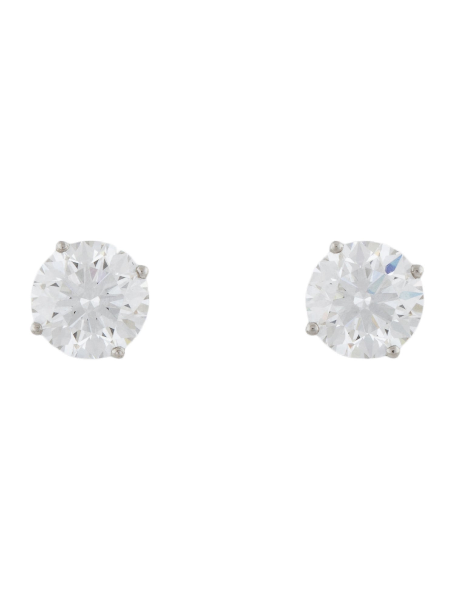 Earrings Platinum 4.05ctw Lab-Grown Diamond Stud Earrings