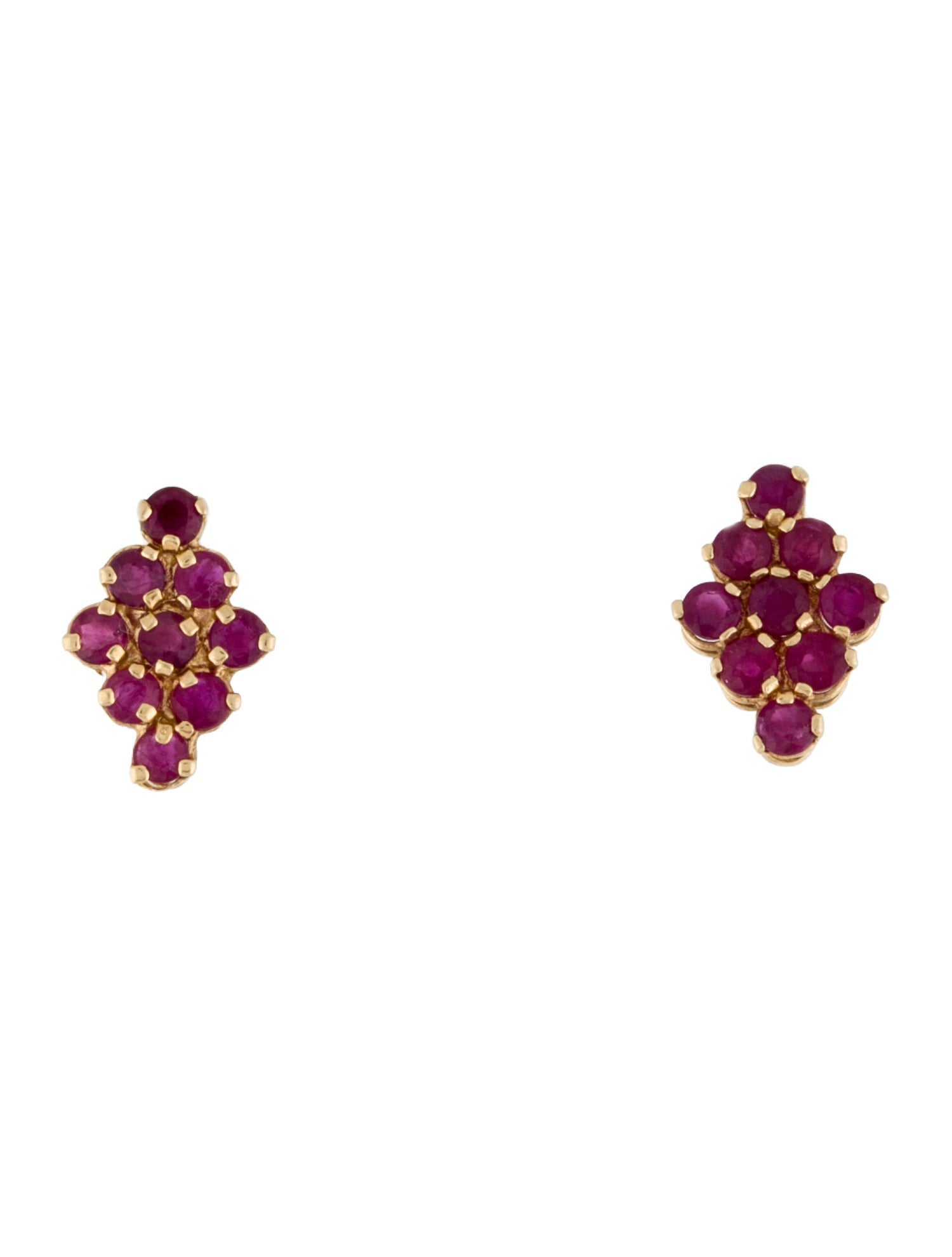 Earrings 14K 1.22ctw Ruby Stud