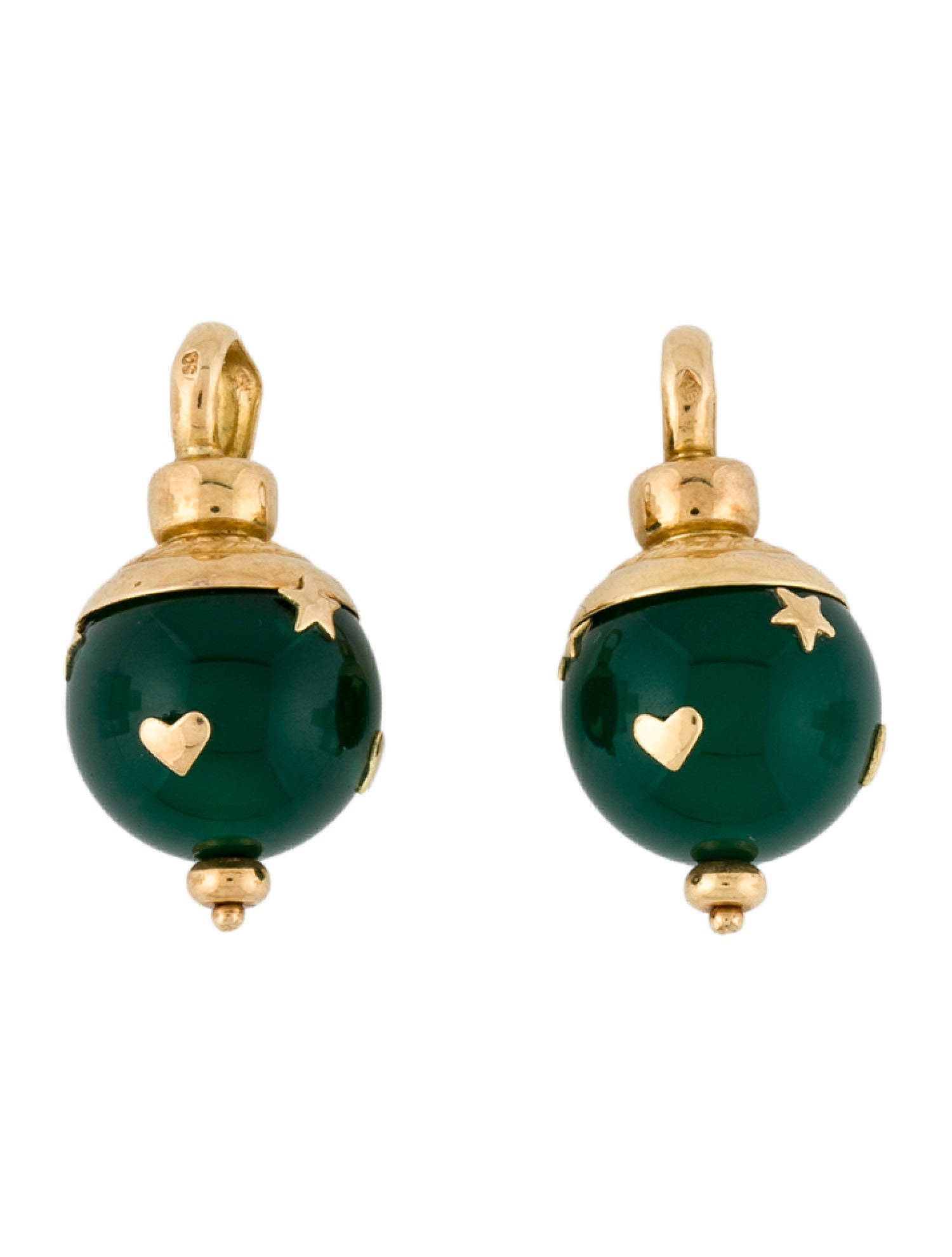 Earrings 18K Dyed Chalcedony Earring Enhancers