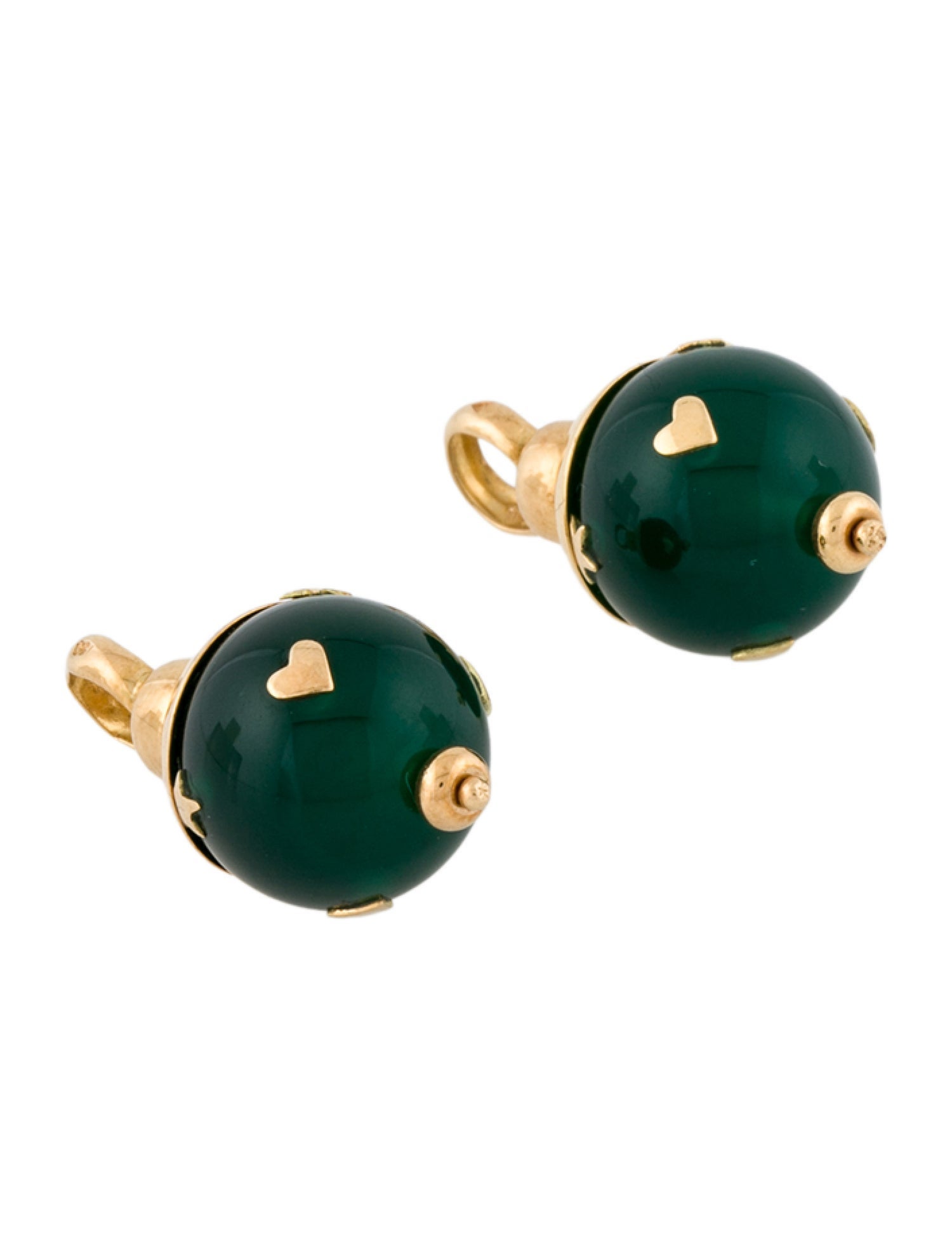 Earrings 18K Dyed Chalcedony Earring Enhancers