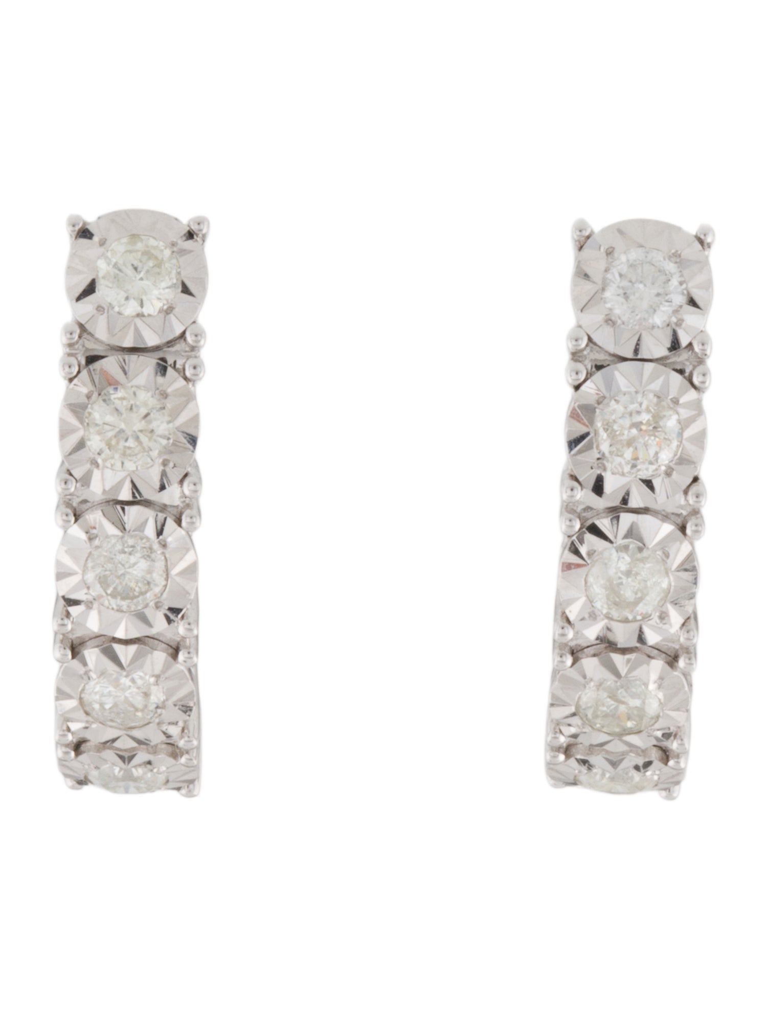 Earrings 14K Diamond Hoop