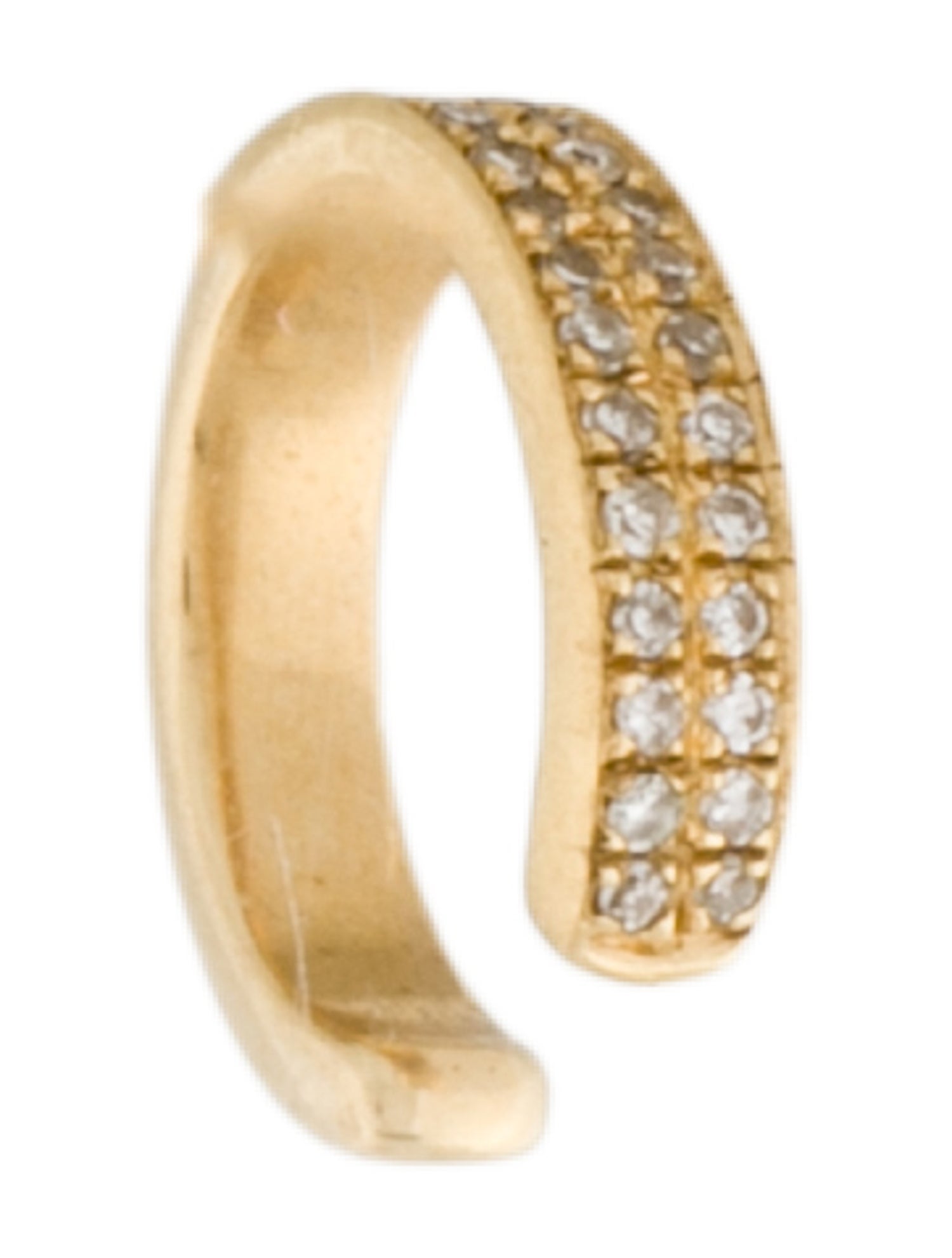 Earrings 14K Diamond Single Ear Cuff