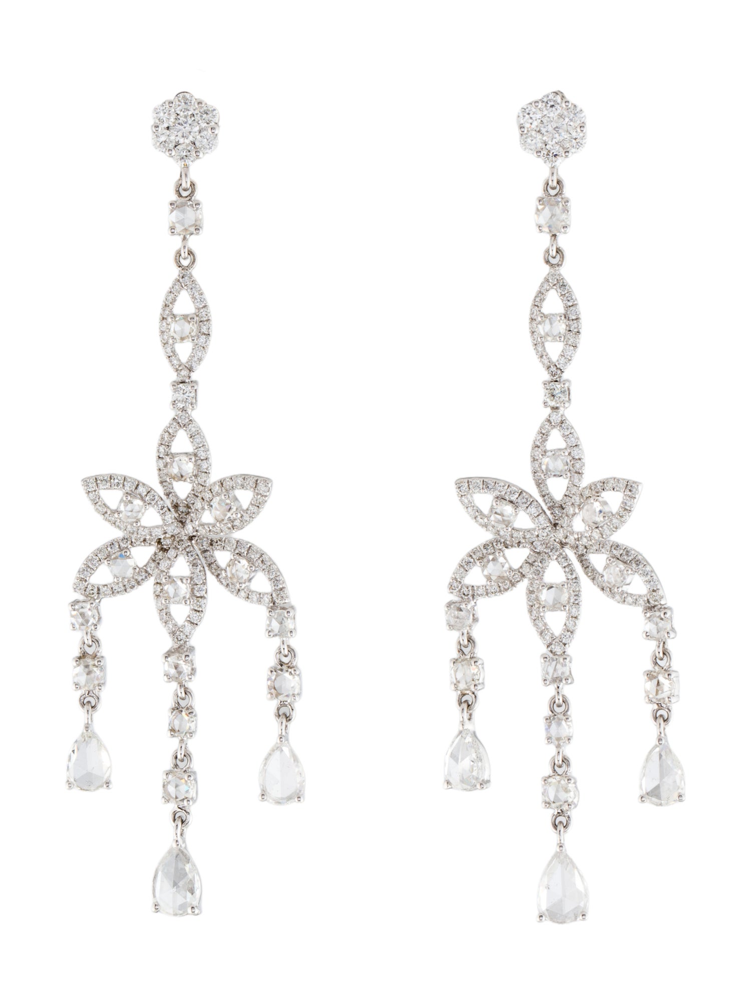 Earrings MODANI 18K 3.44ctw Diamond Chandelier