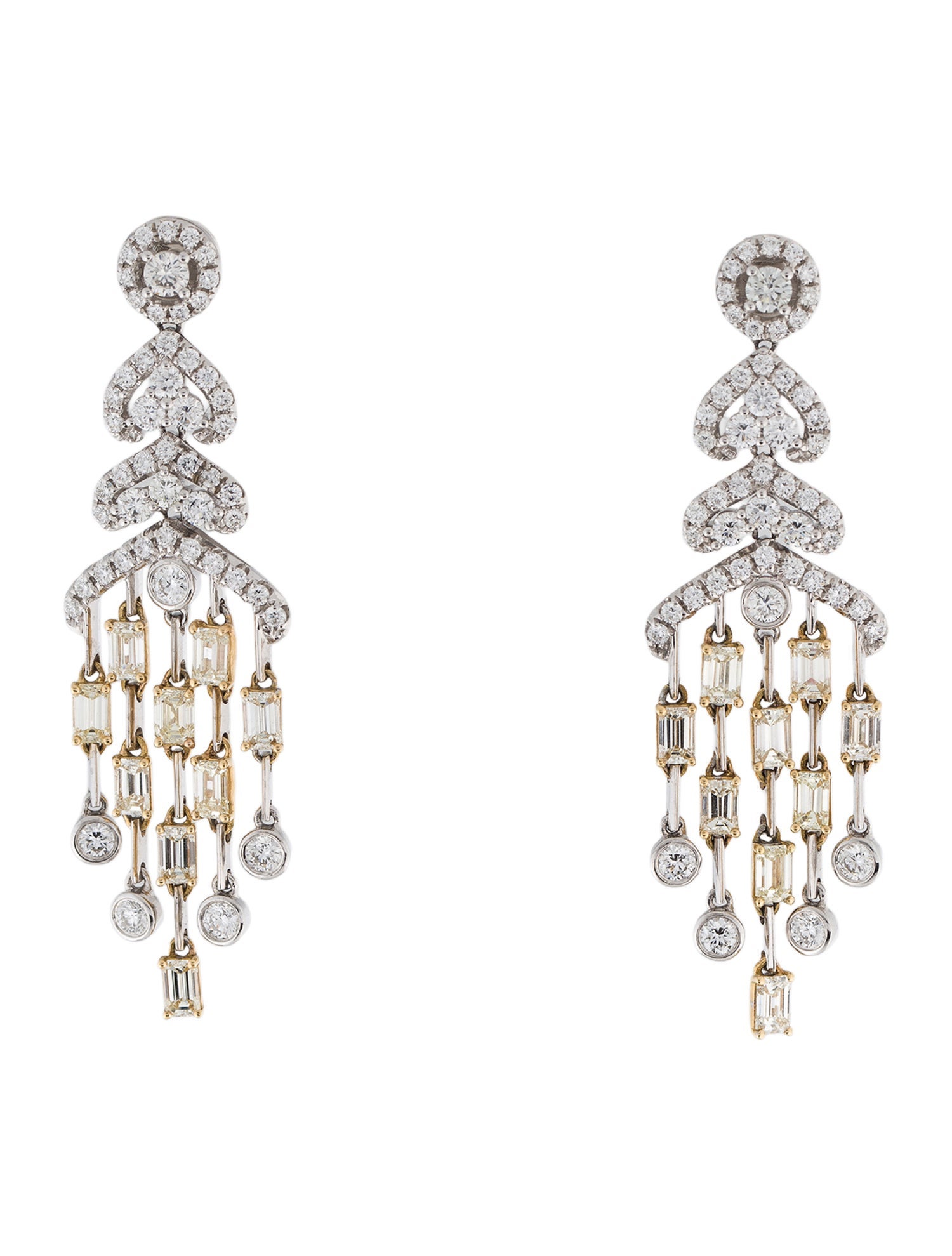 Earrings Modani 18K 5.40ctw Diamond Drop