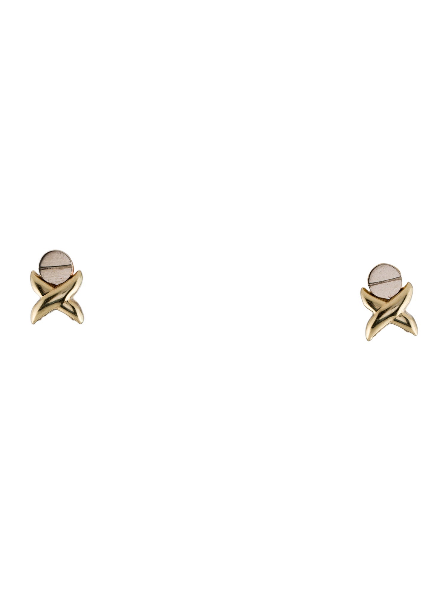 Earrings 14K Two-Tone Stud
