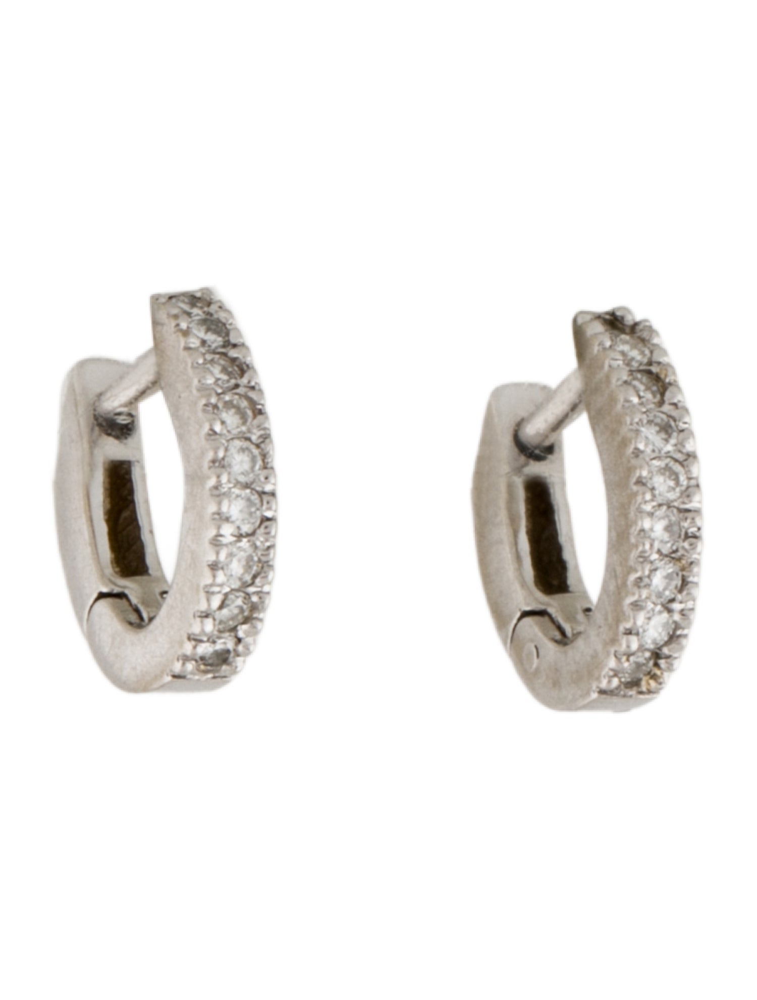 Earrings 14K Diamond Huggie
