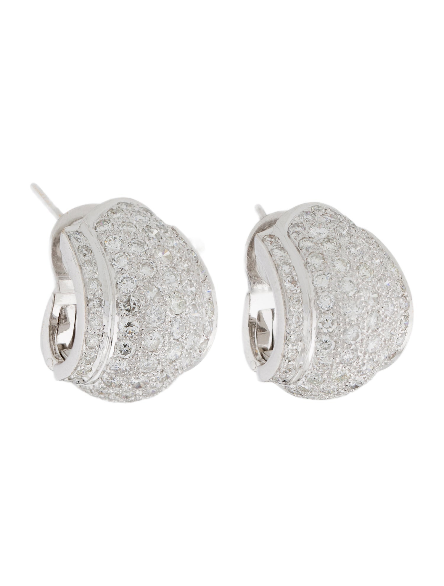 Earrings 18K 4.88ctw Diamond Earclip