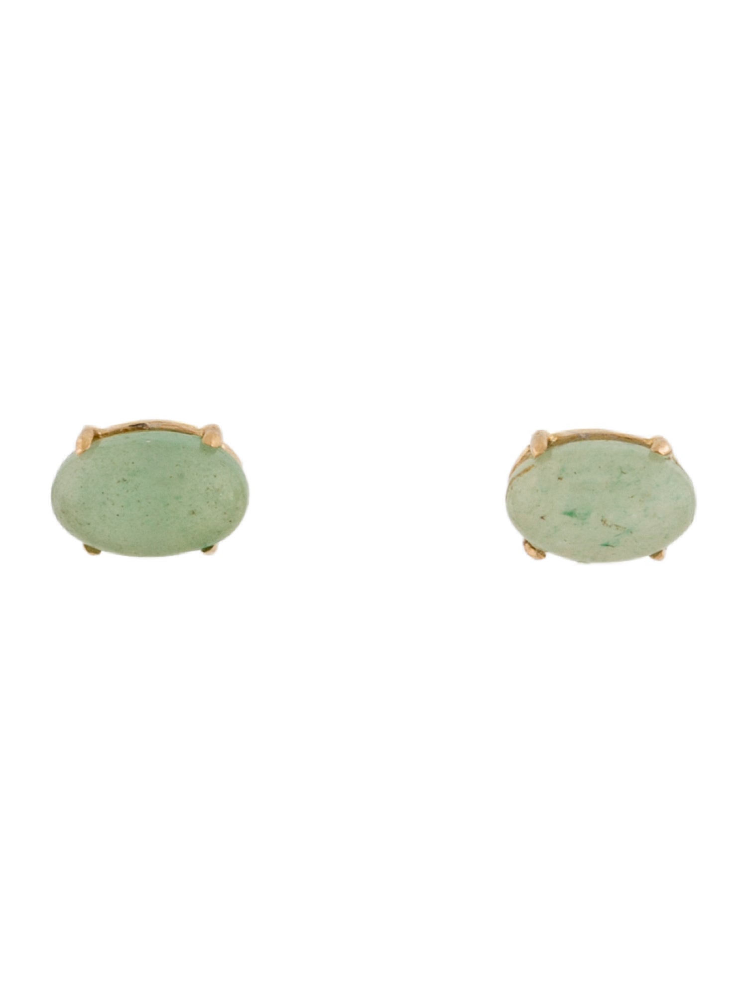 Earrings 14K Aventurine Stud