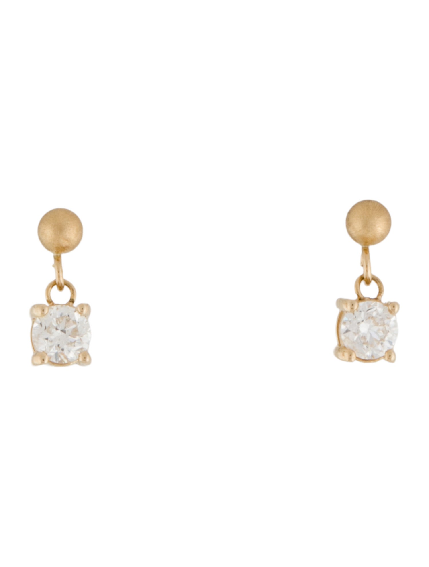 Earrings 18K Diamond Drop