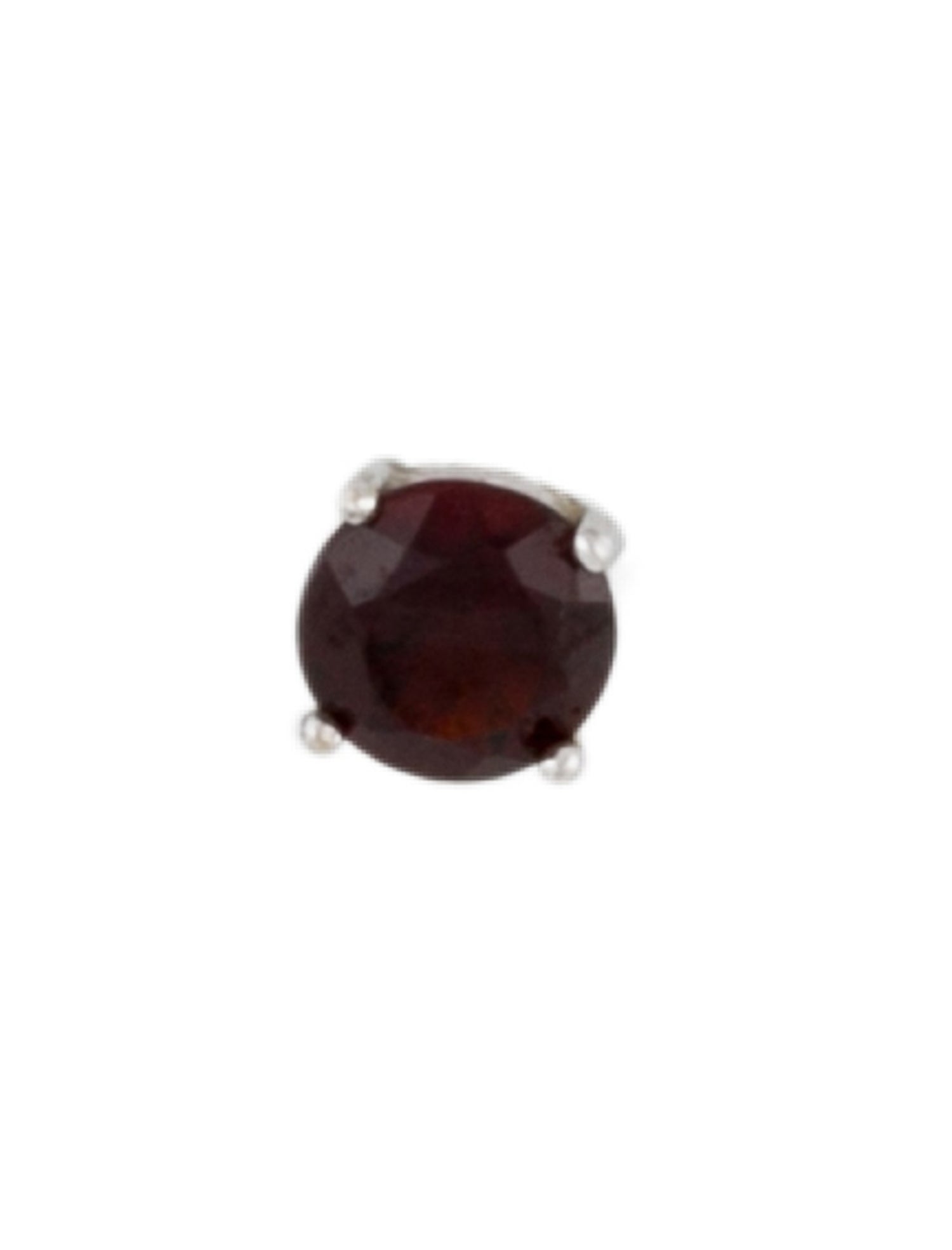 Earrings 14K Garnet Single Stud Earring