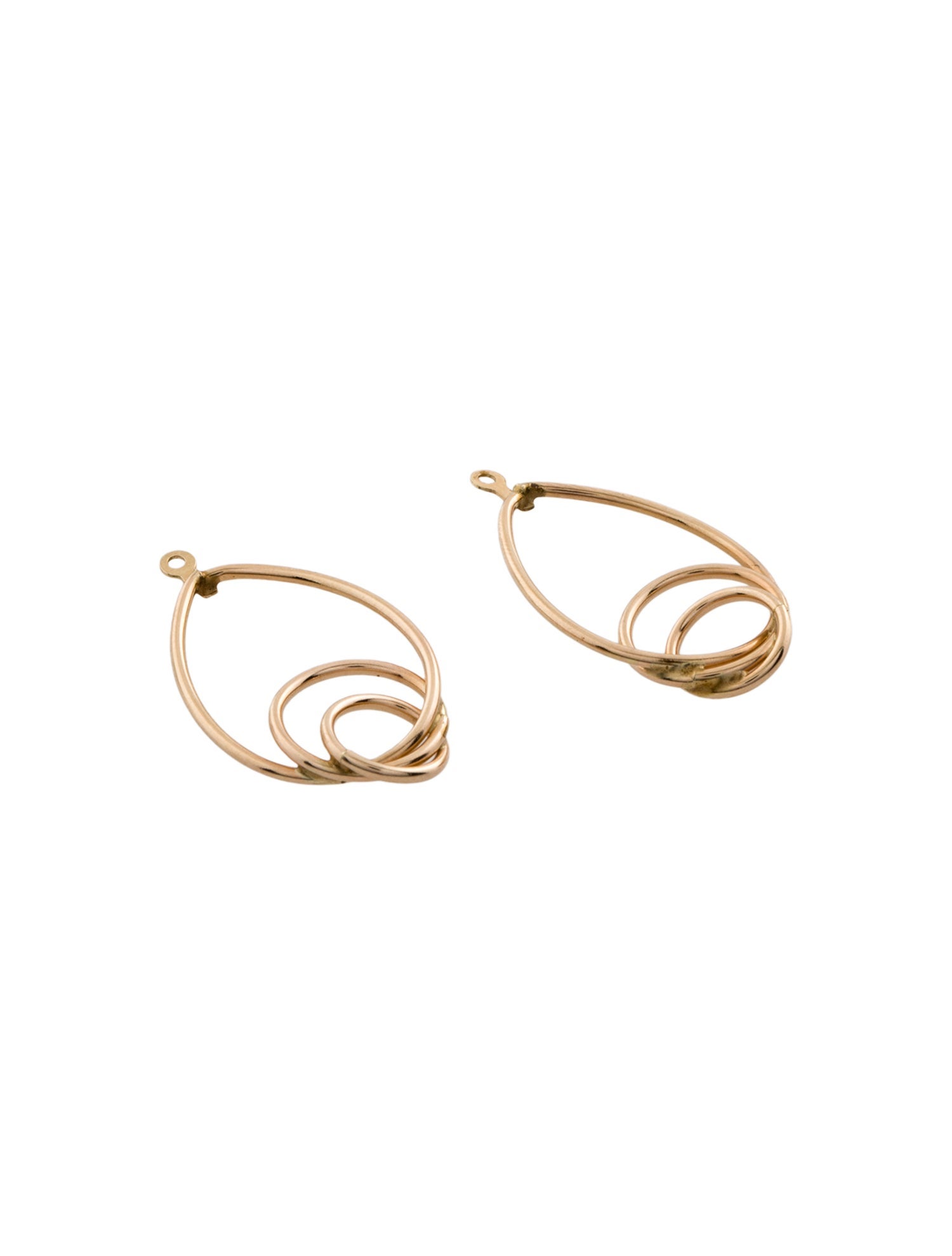Earrings 14K Oval Earring Jackets