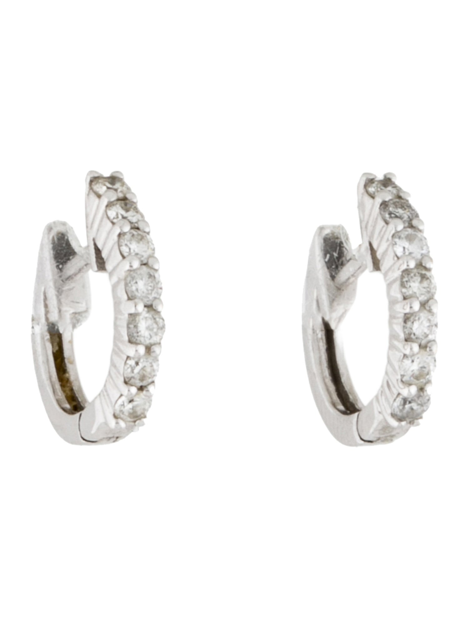 Earrings 14K Diamond Huggie