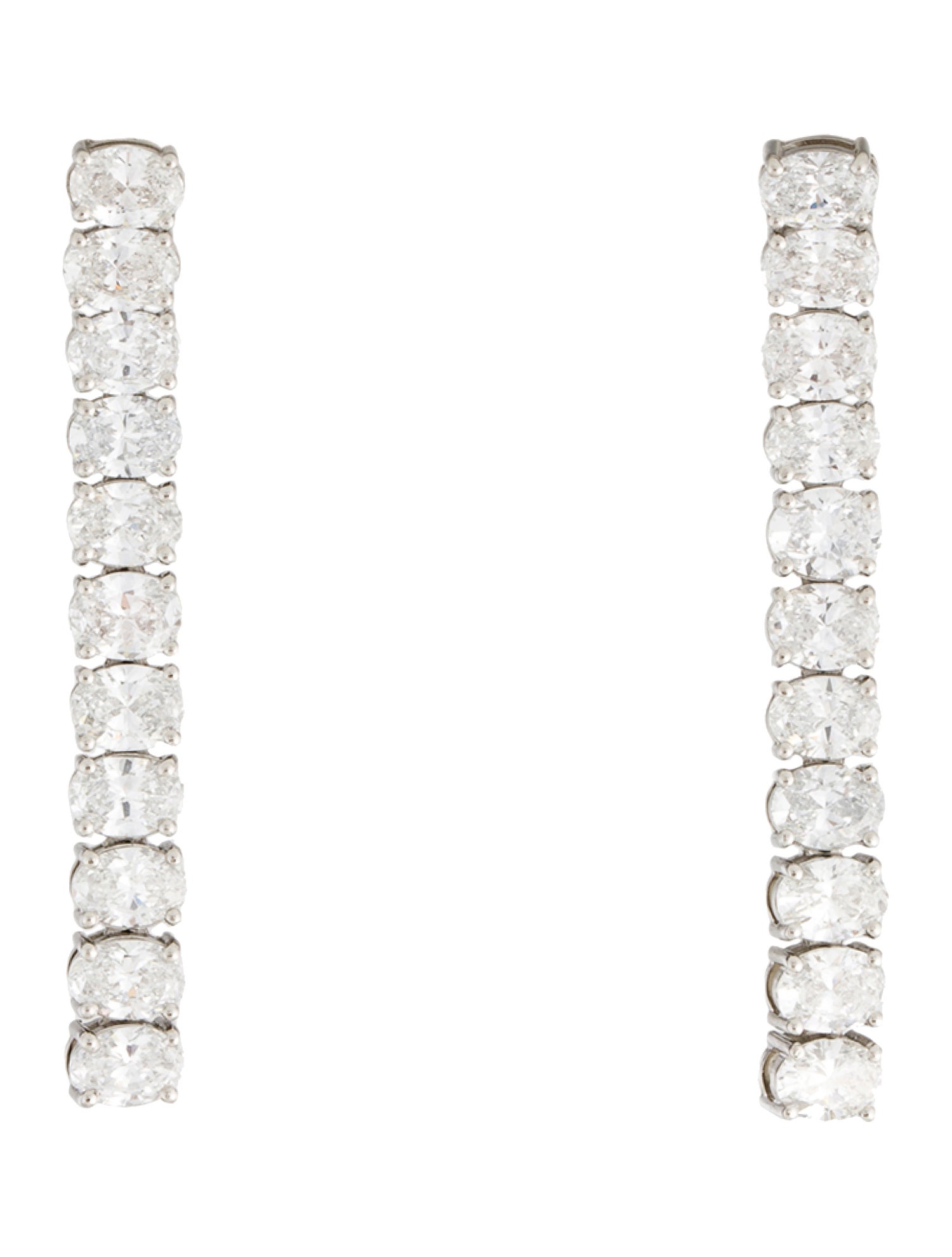 Earrings Platinum 3.96ctw Lab-Grown Diamond Drop