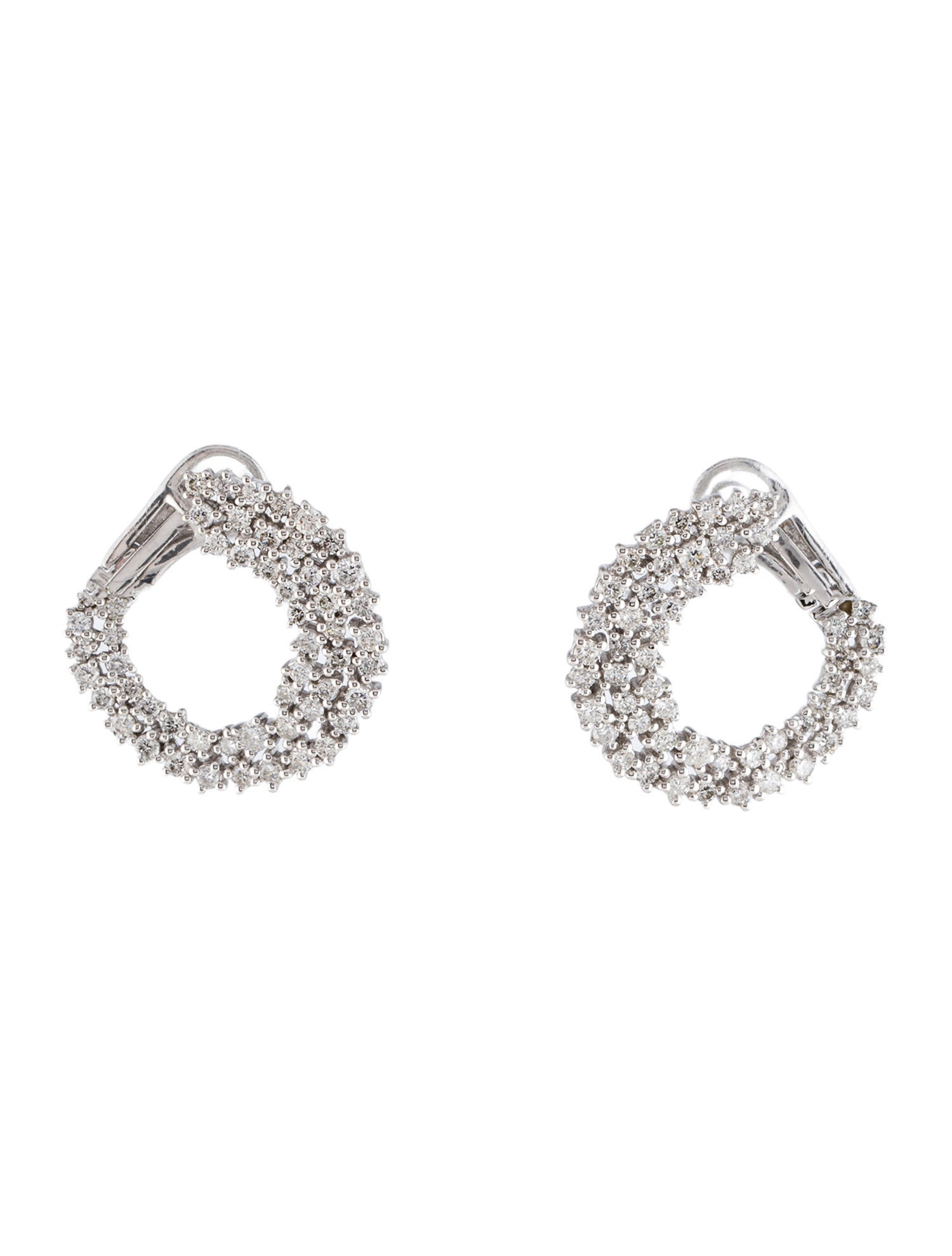 Earrings 14K 1.62ctw Diamond Hoop