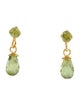 Earrings 14K Peridot Drop Earrings