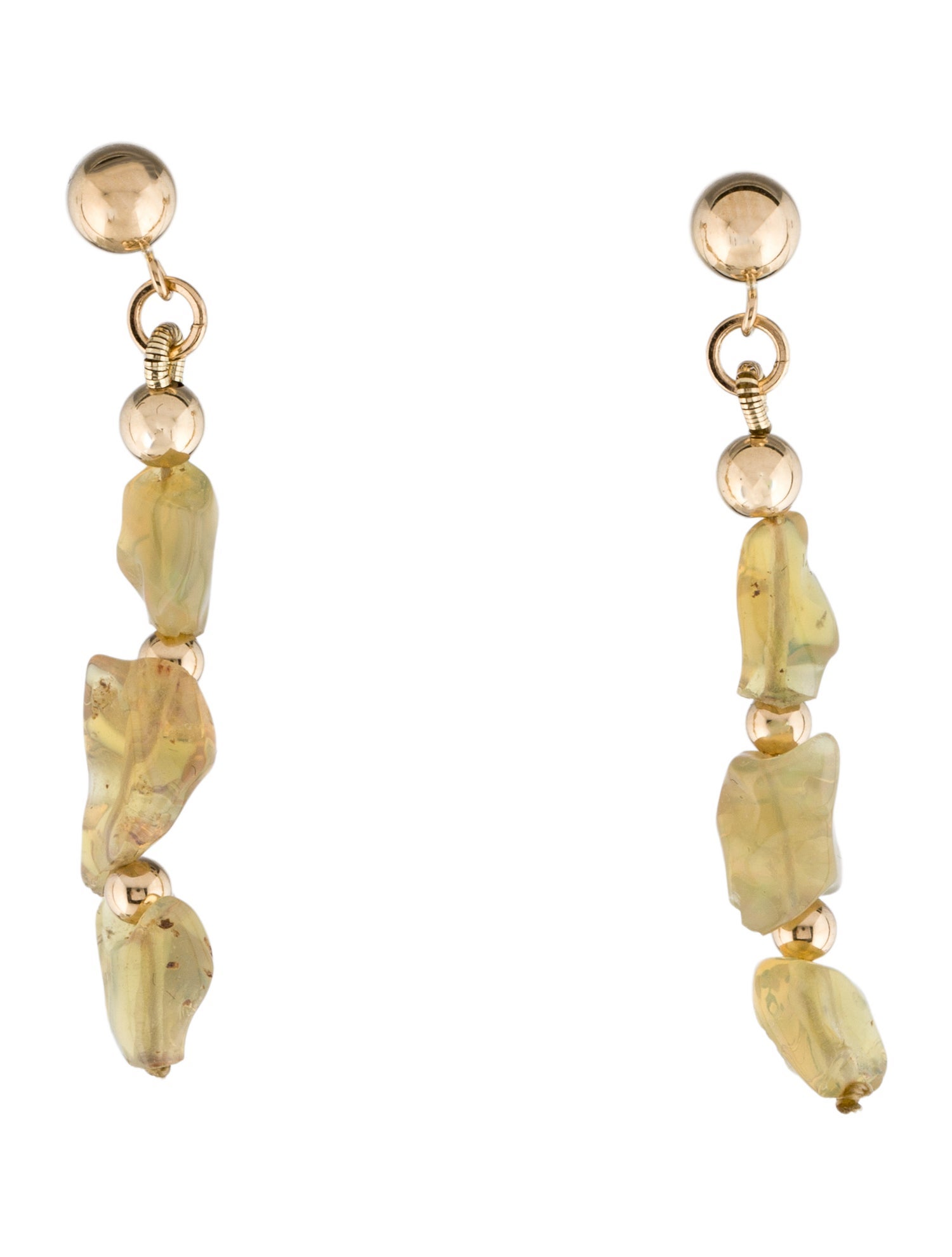 Earrings 14K Opal Drop Earrings