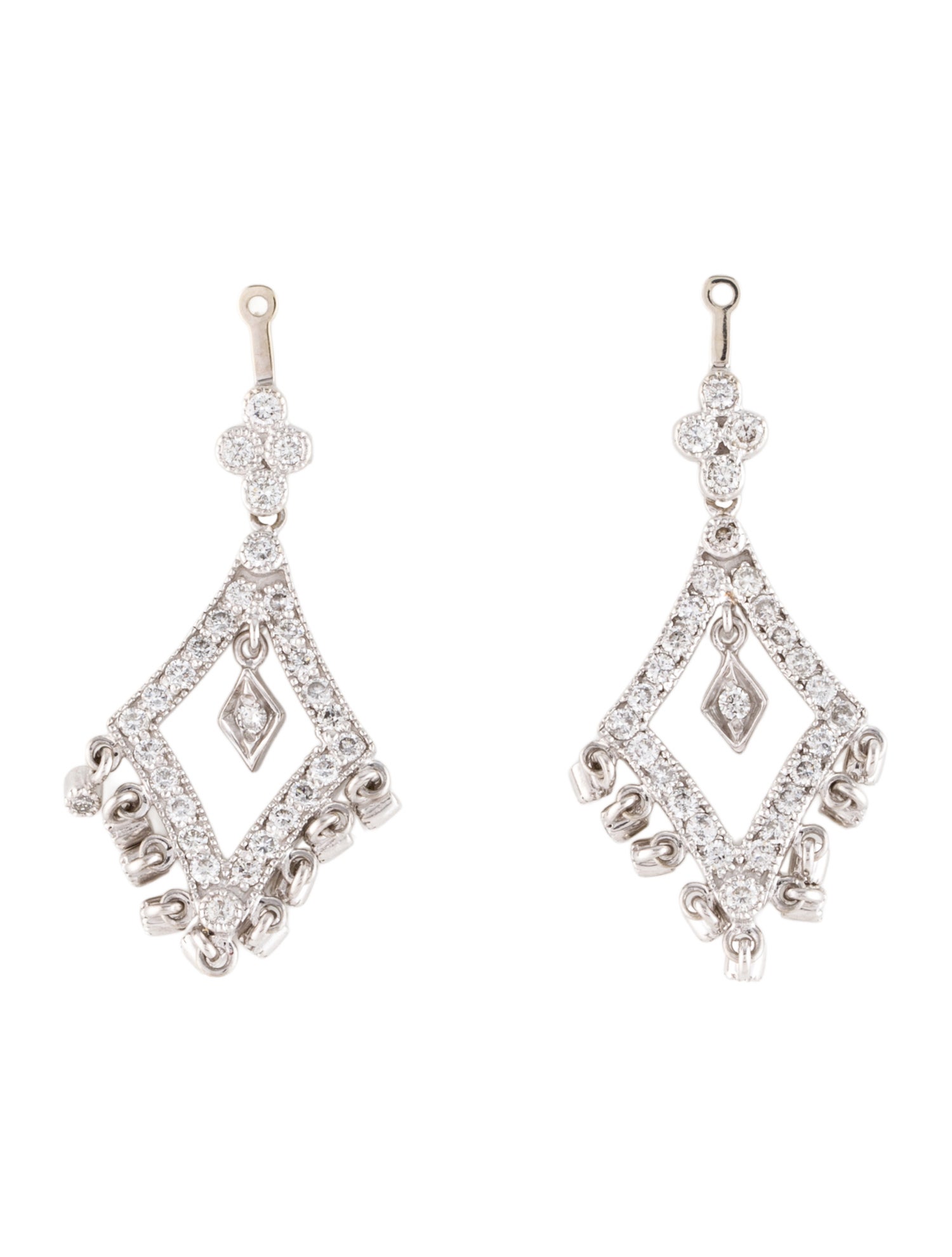 Earrings 14K Diamond Chandelier Earring Jacket