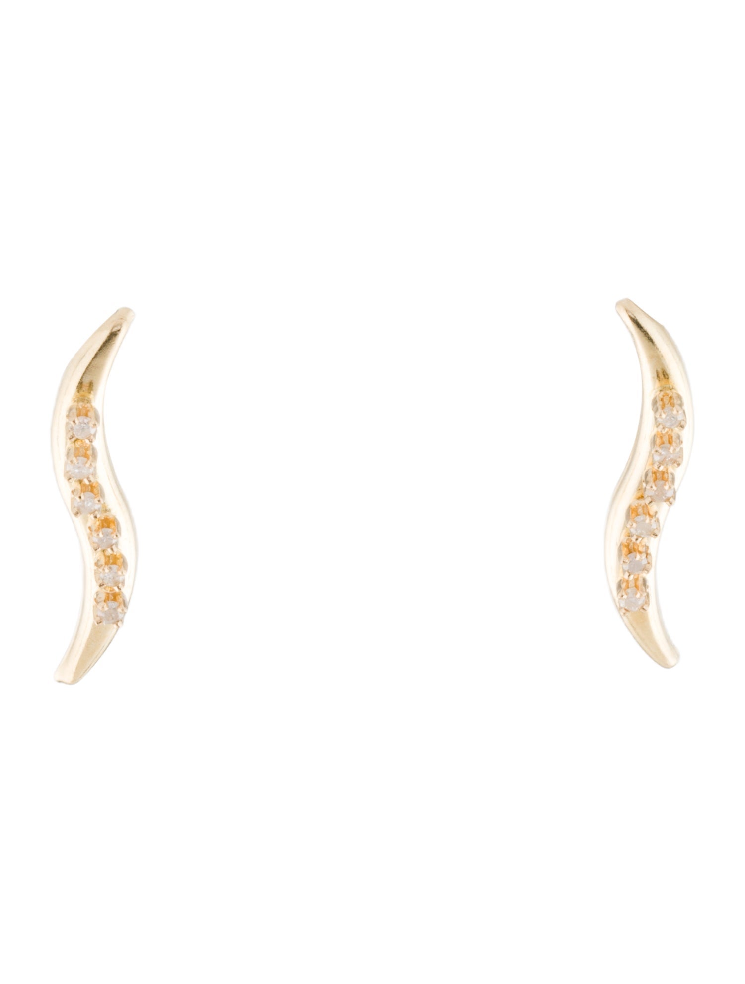 Earrings 14K Diamond Ear Climbers
