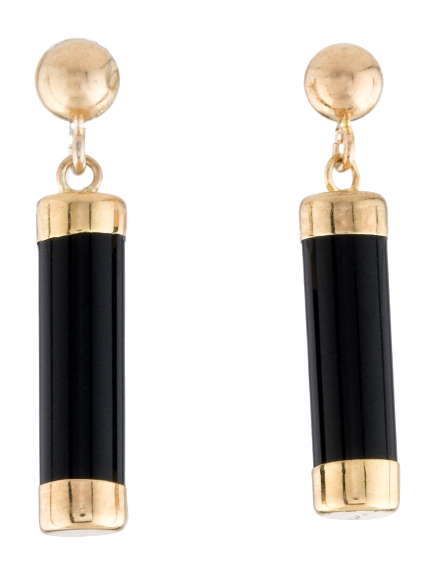 Earrings 14K Onyx Drop Earrings