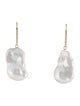 Earrings 14K Pearl & Diamond Drop Earrings