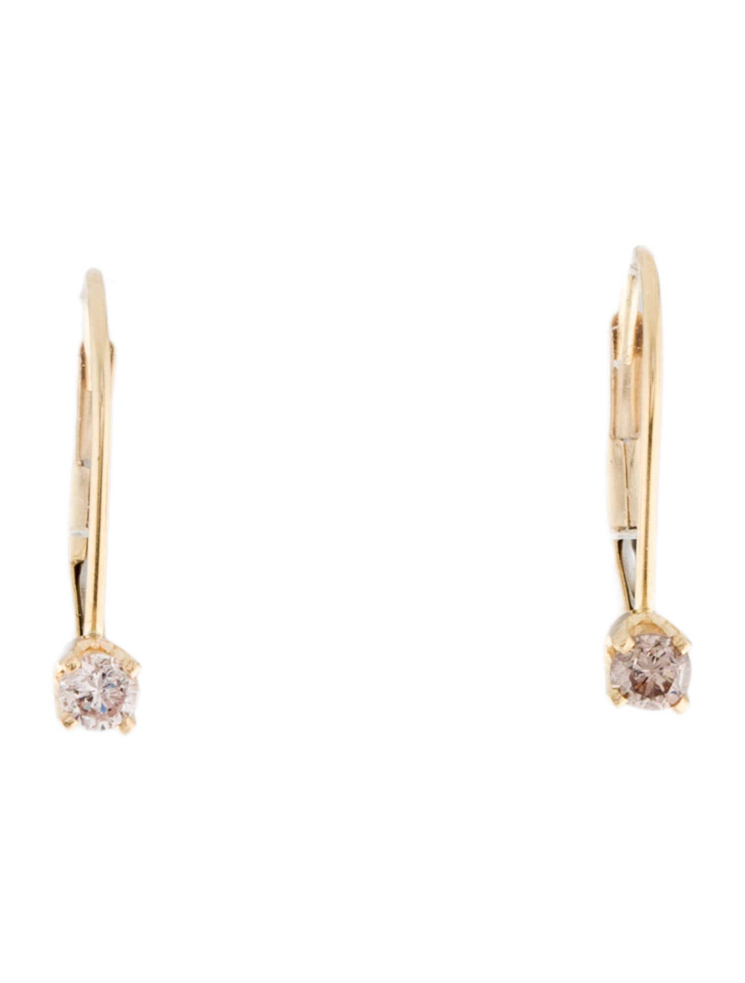 Earrings 14K Diamond Drop