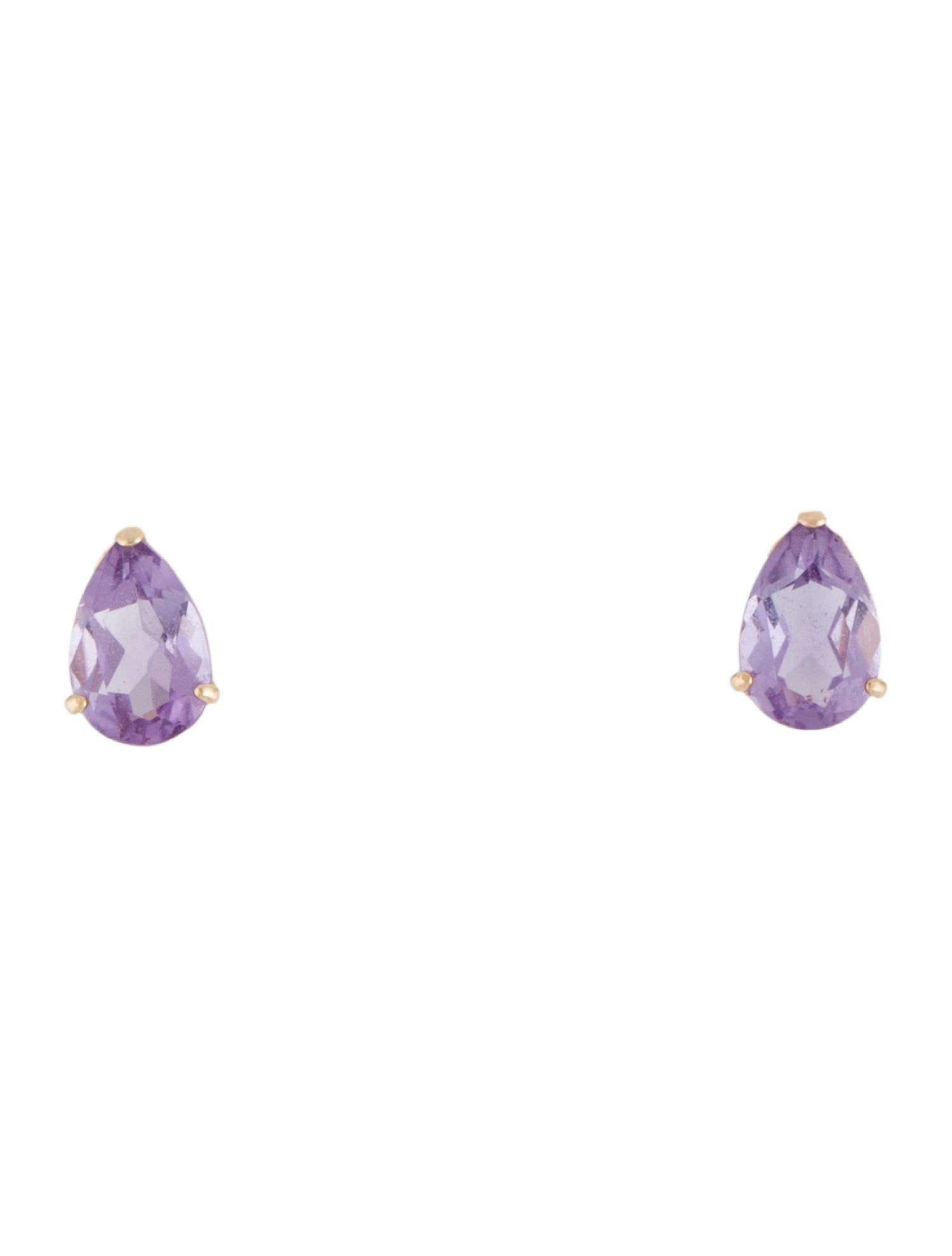 Earrings 14K Amethyst Stud