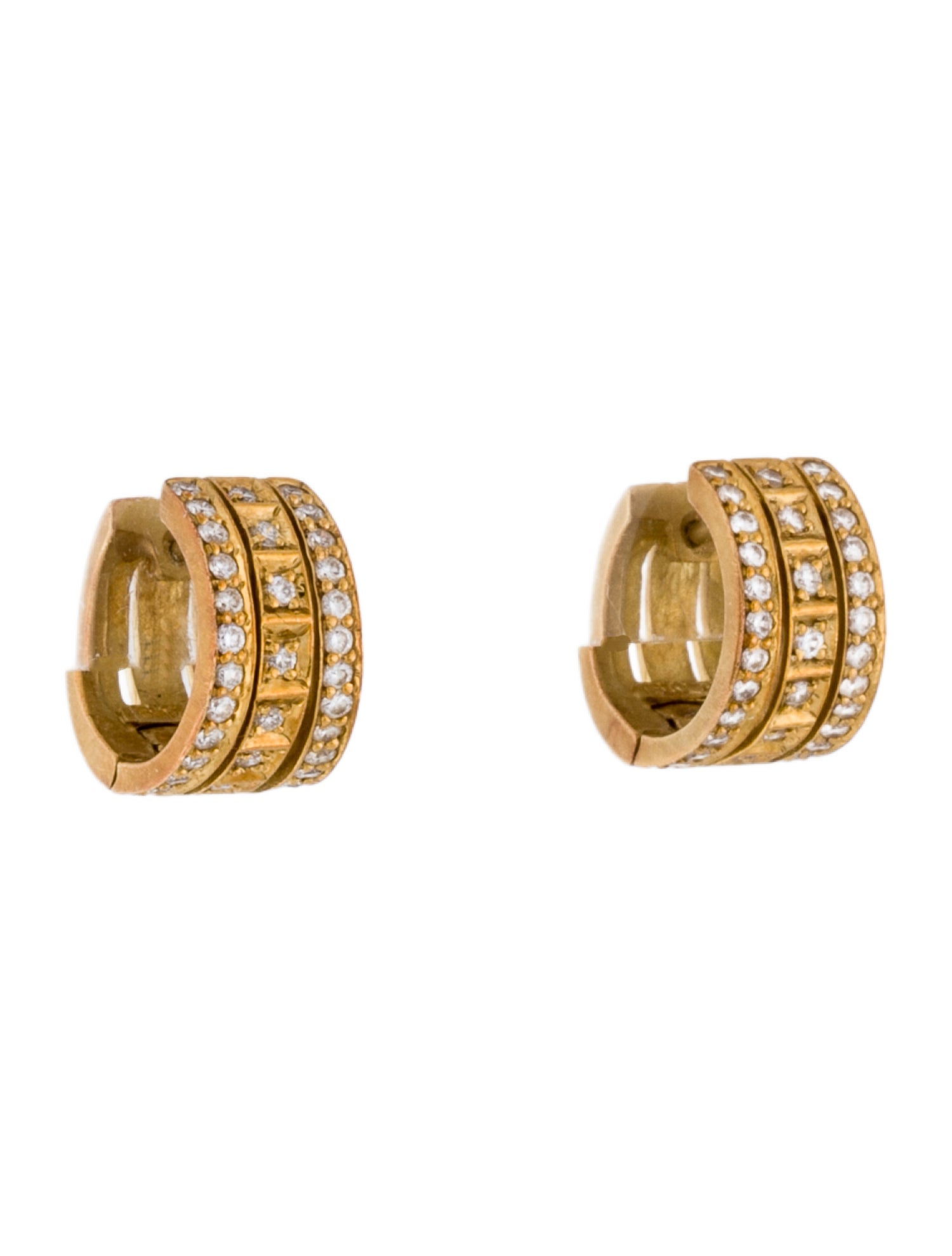 Earrings 18K Diamond Hoop