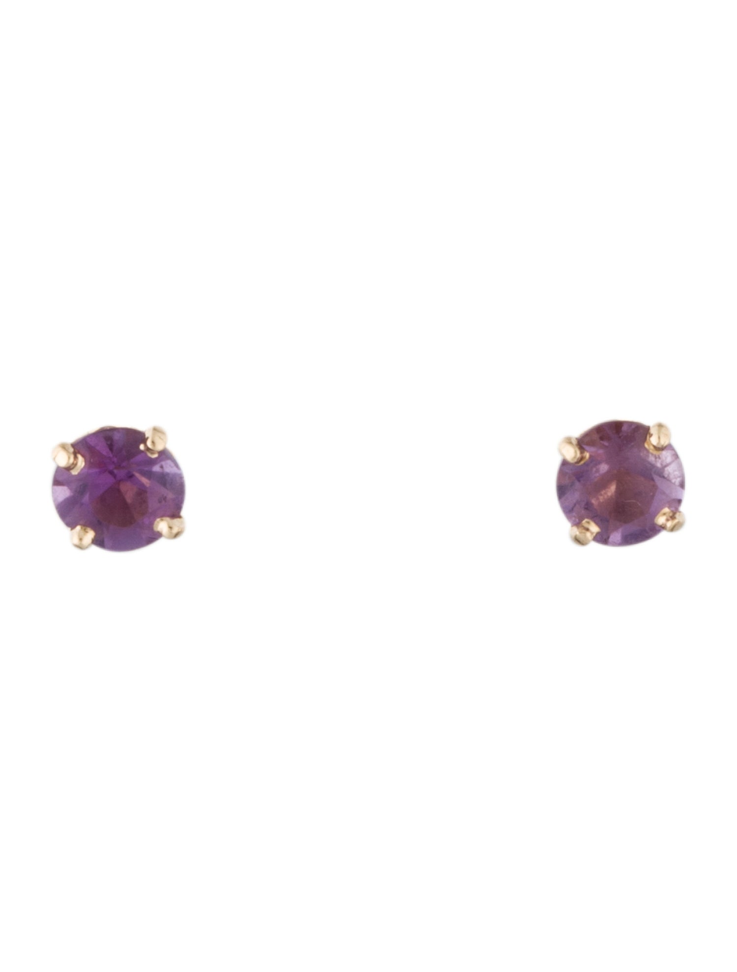 Earrings 14K Amethyst Stud