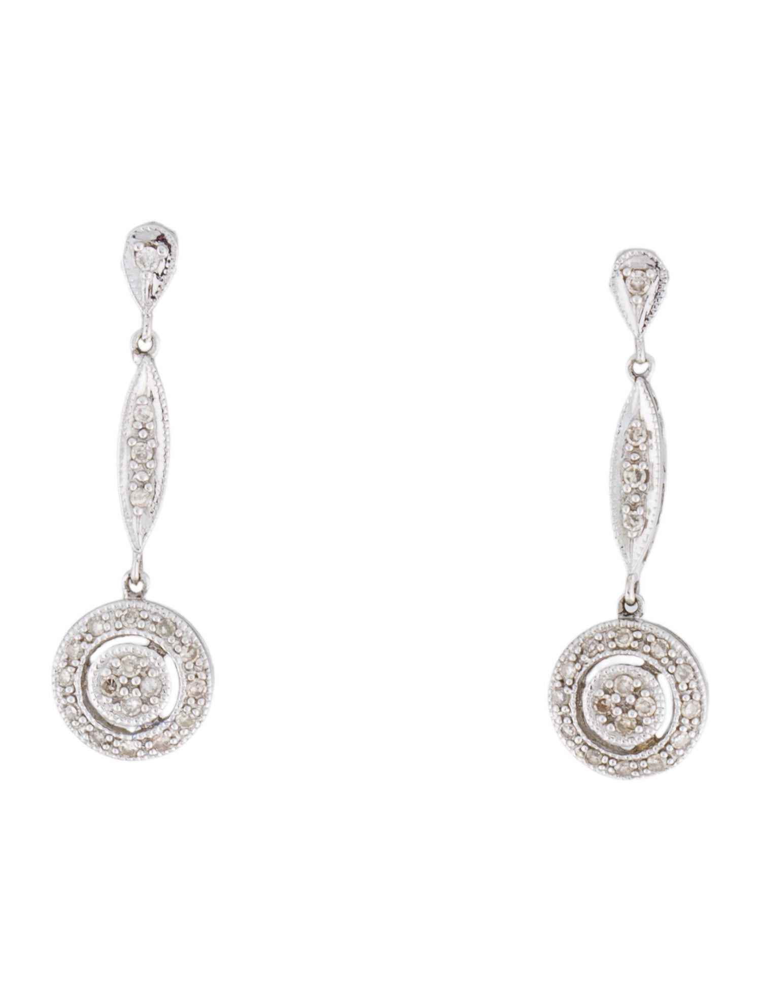 Earrings 14K Diamond Drop