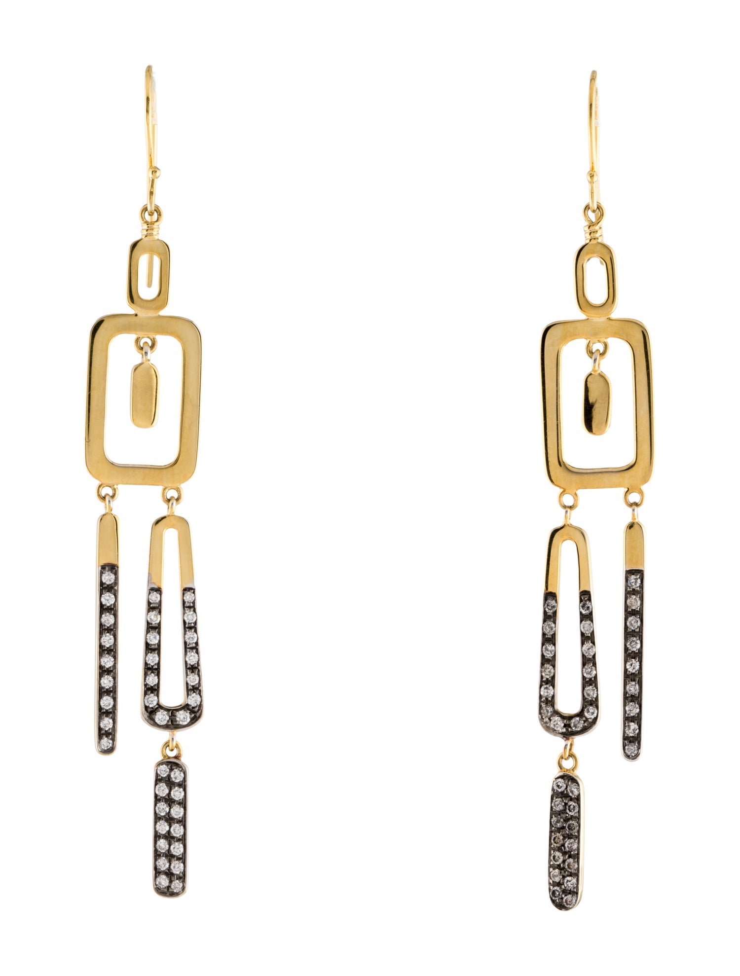 Earrings 18K Diamond Drop