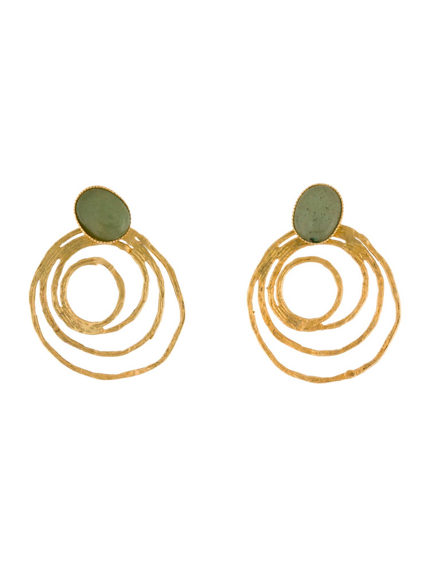 Earrings 14K Aventurine Quartz