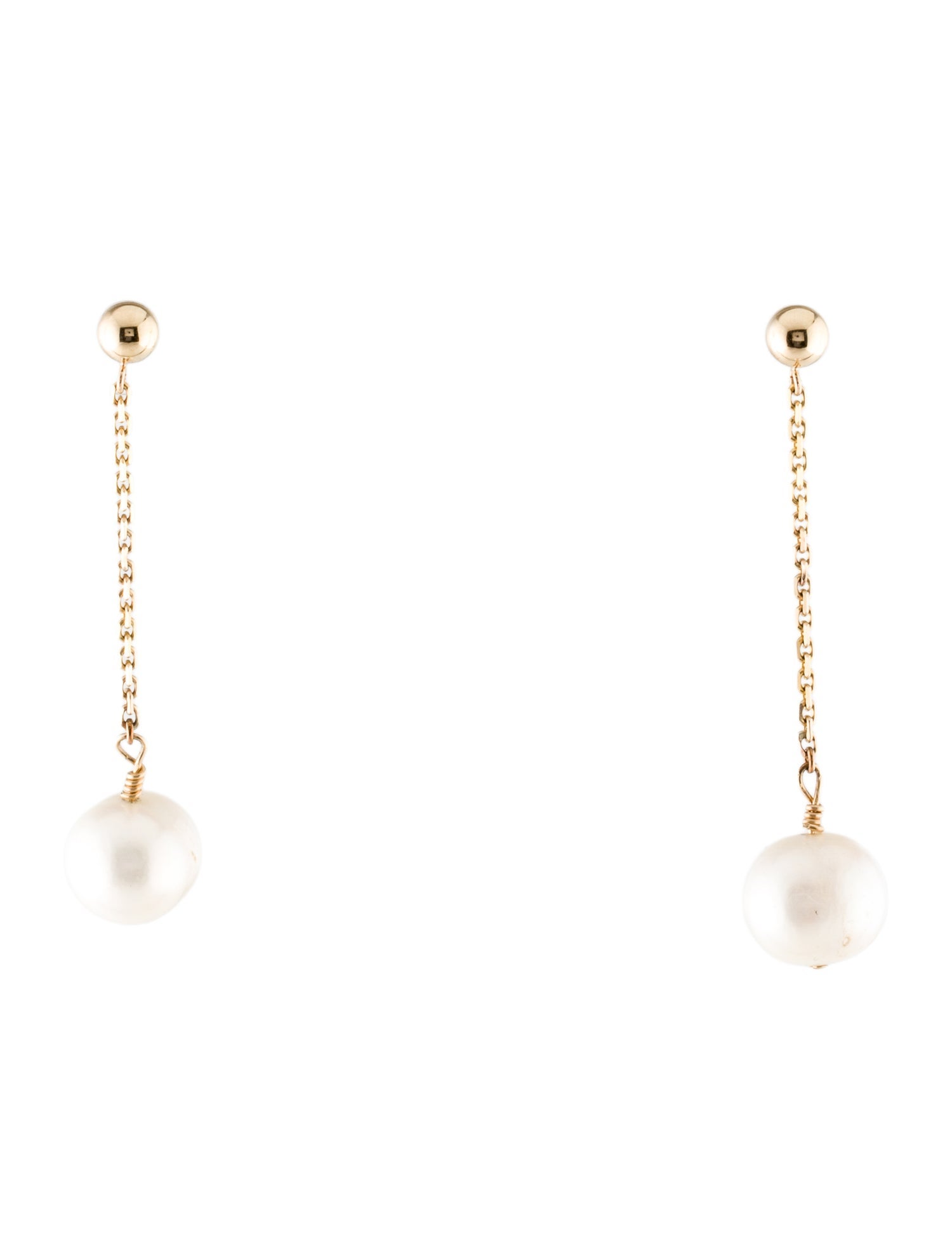 Earrings 14K Pearl Drop Earrings