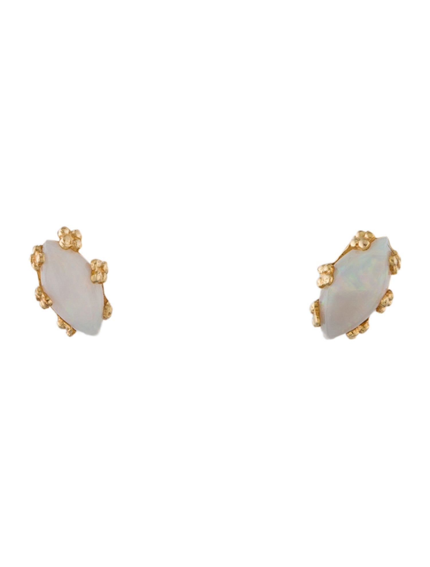 Earrings 14K Opal Stud Earrings