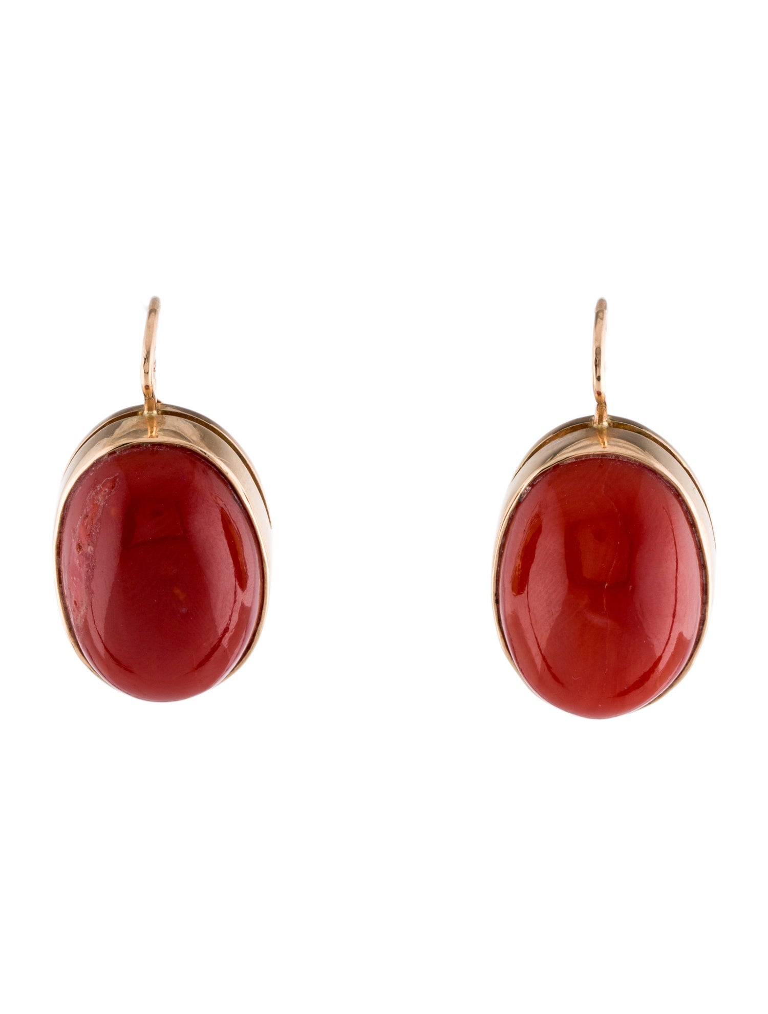 Earrings 14K Coral Drop