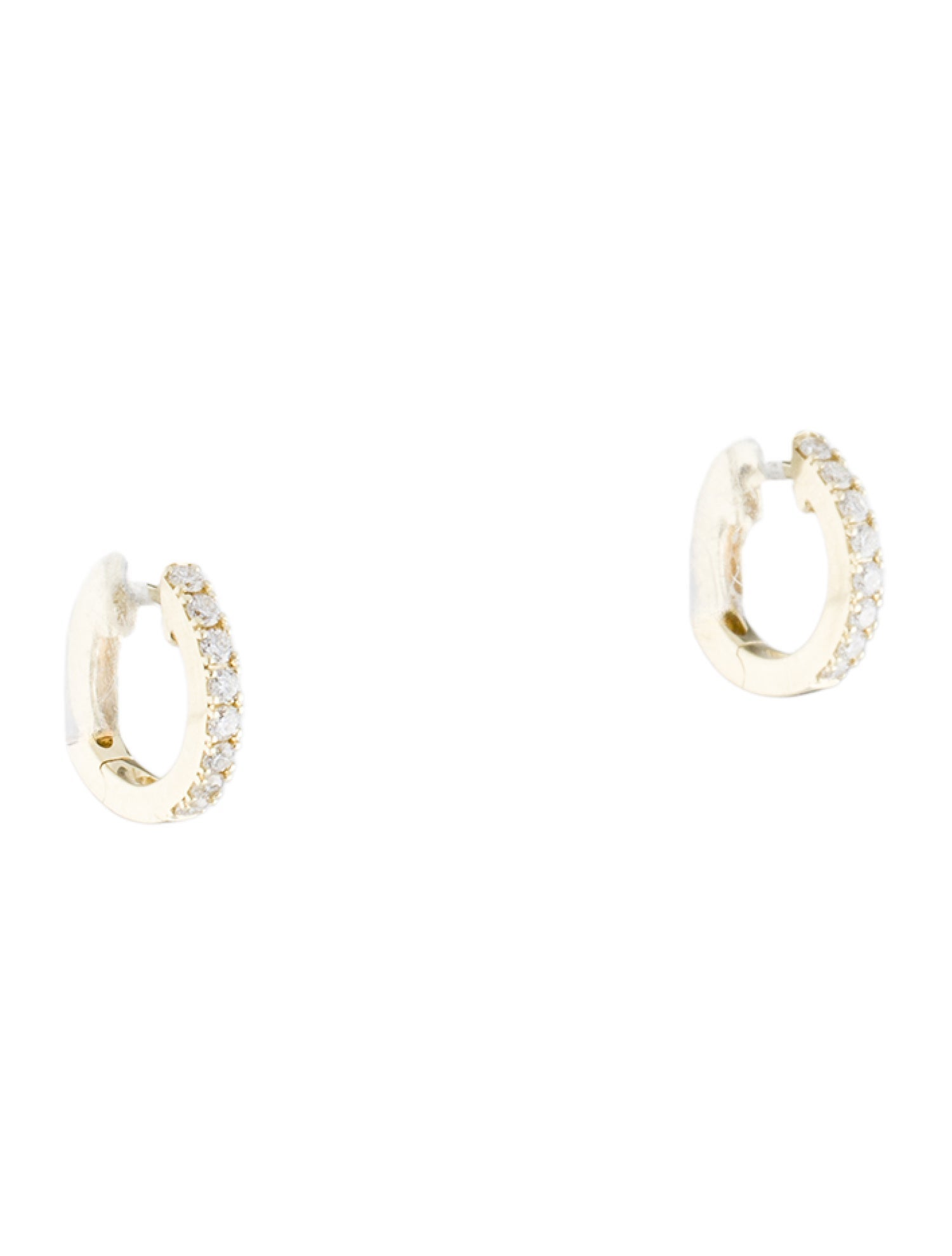 Earrings 14K Diamond Huggie