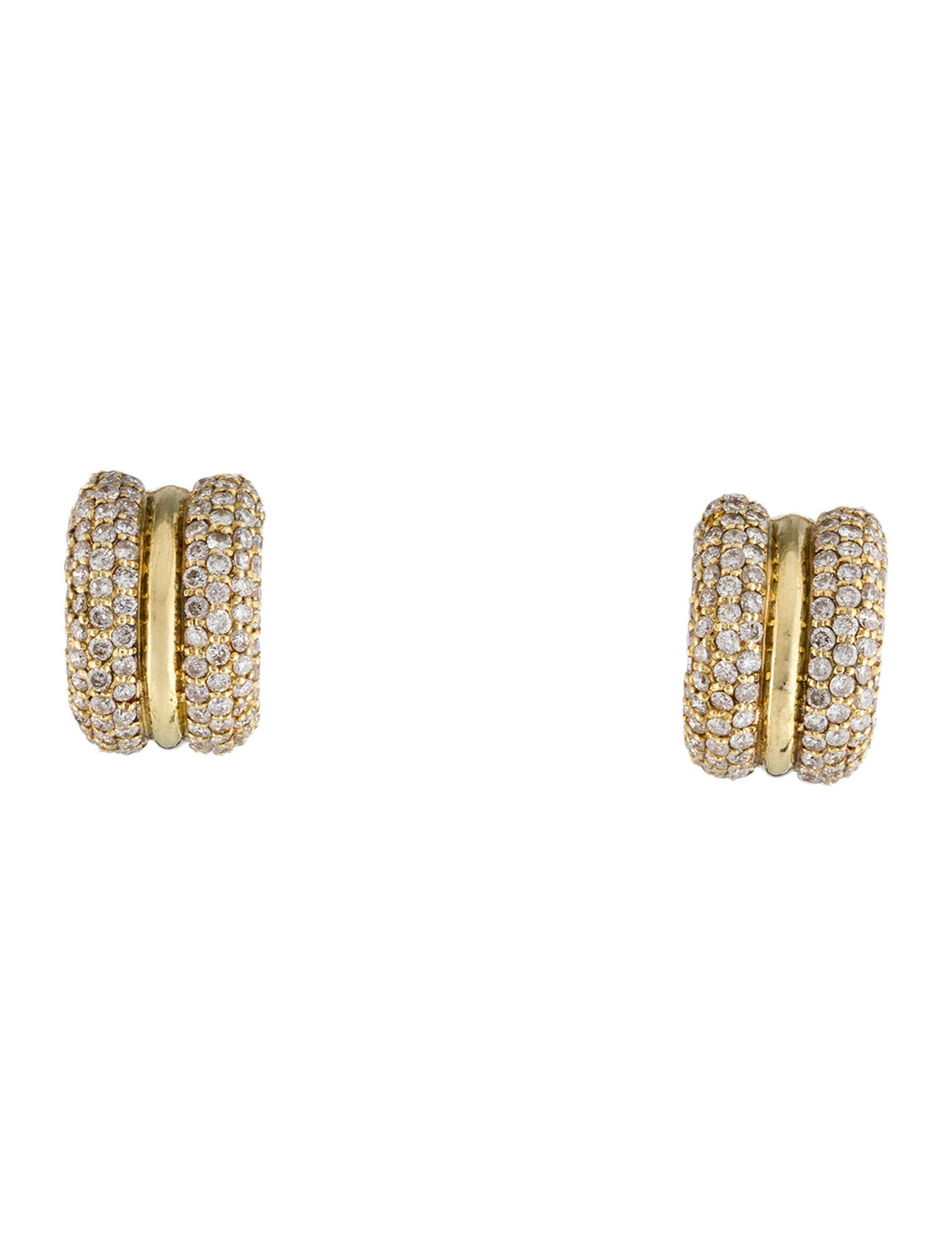 Earrings 18K 2.00ctw Diamond Earclips