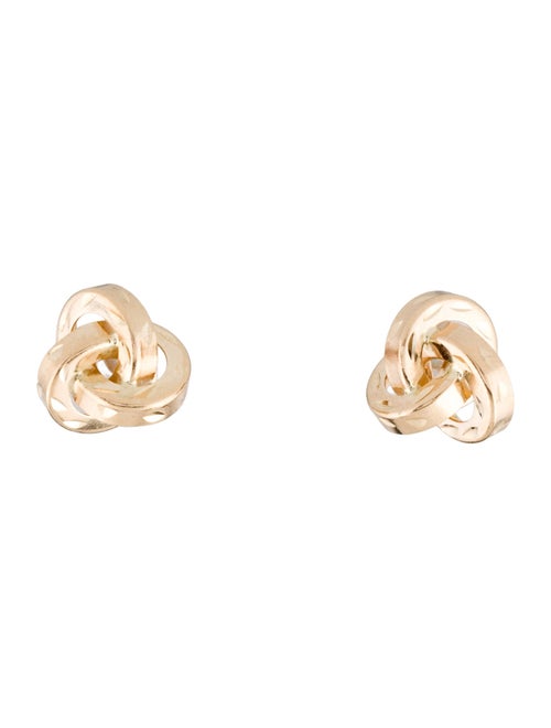 Earrings 14K Interlocking Circle Stud Earrings