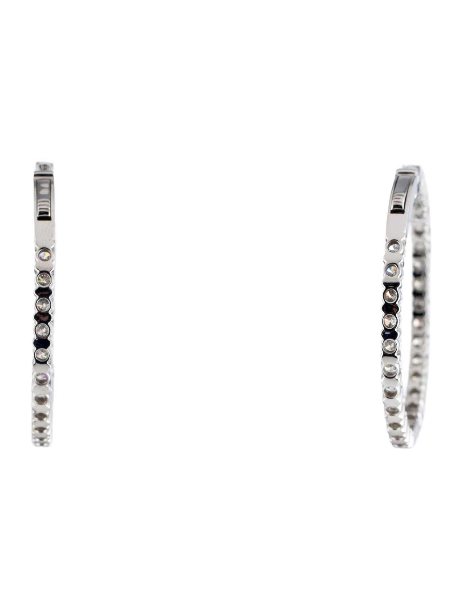 Earrings 14K 5.20ctw Diamond Hoop